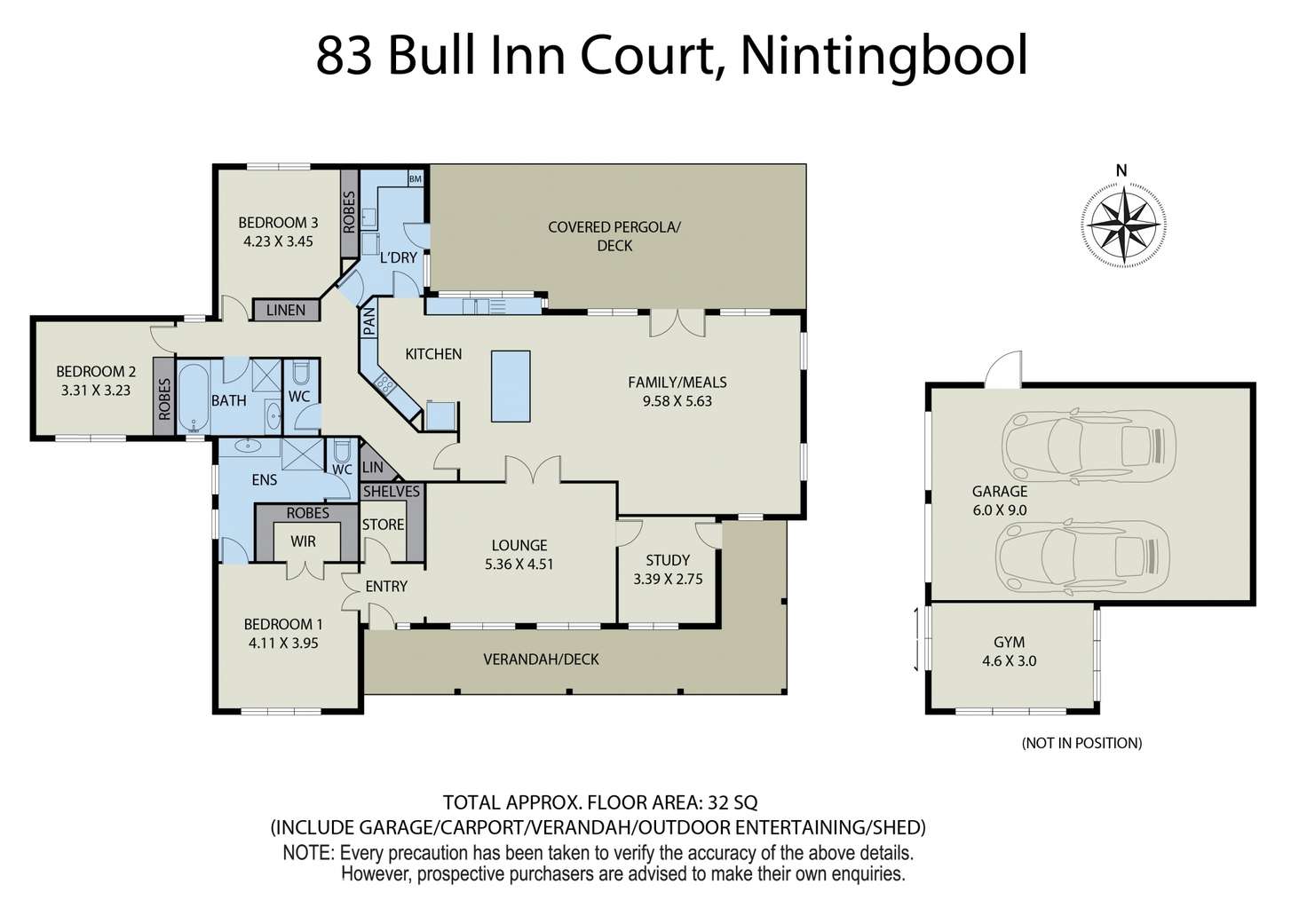 Floorplan of Homely house listing, 83 Bull Inn Court, Nintingbool VIC 3351