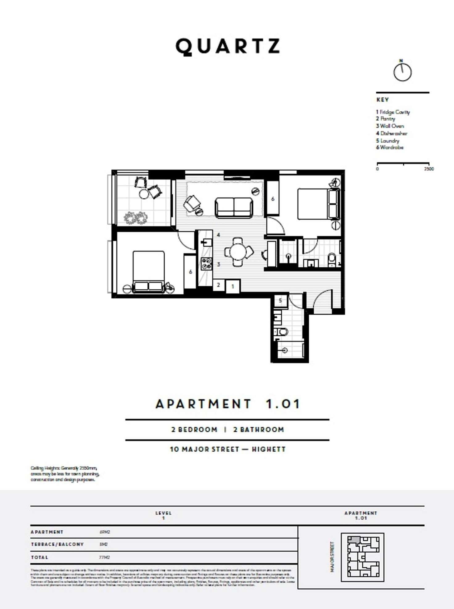 Floorplan of Homely apartment listing, 101/12 Major Street, Highett VIC 3190