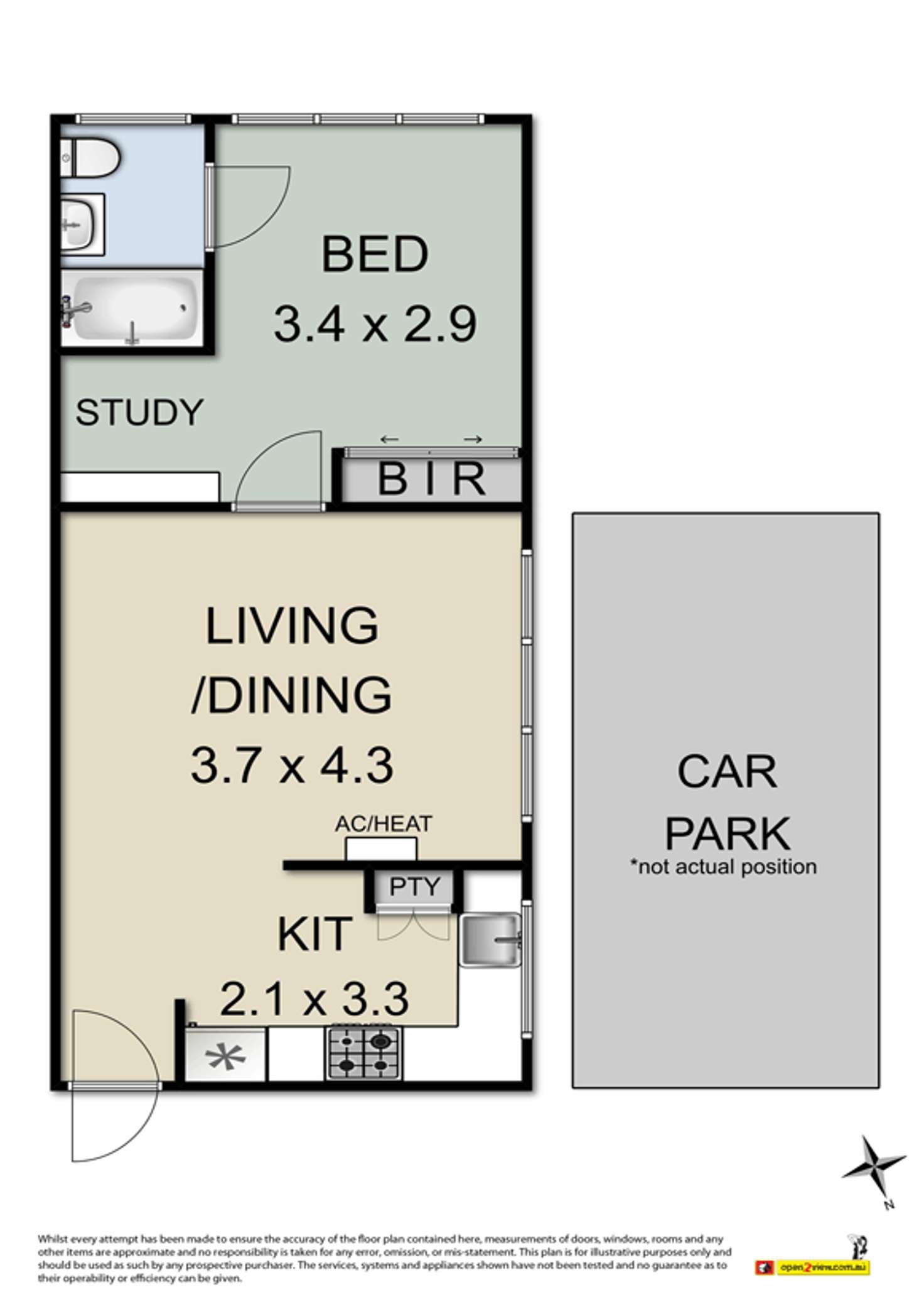 Floorplan of Homely apartment listing, 4/125 Ferguson Street, Williamstown VIC 3016
