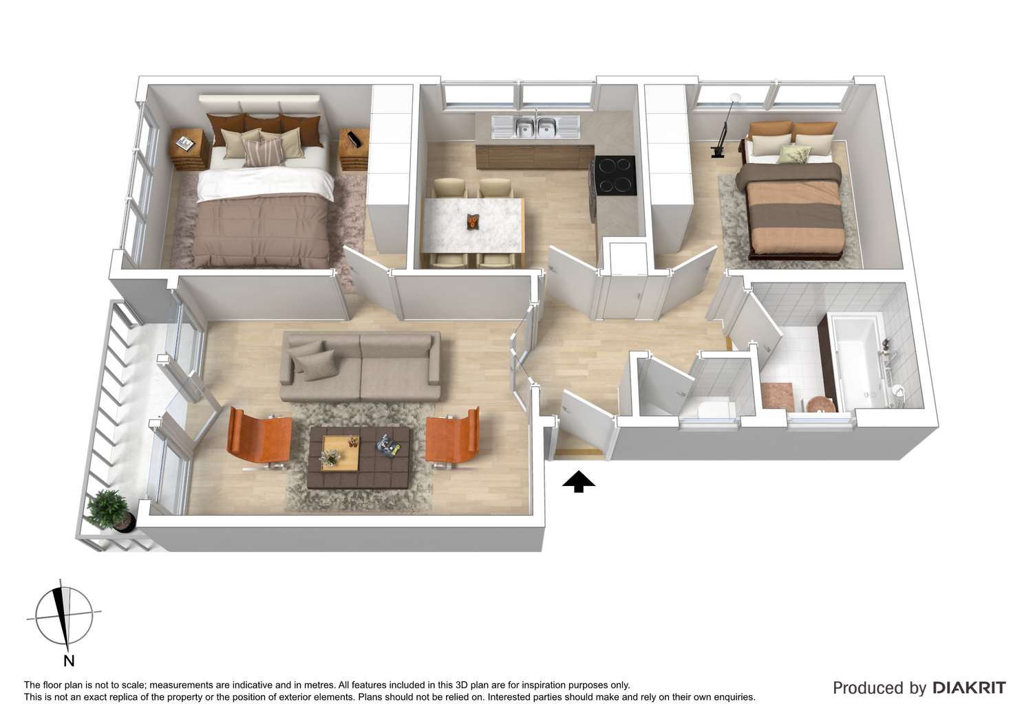 Floorplan of Homely apartment listing, 5/1A Irving Avenue, Prahran VIC 3181