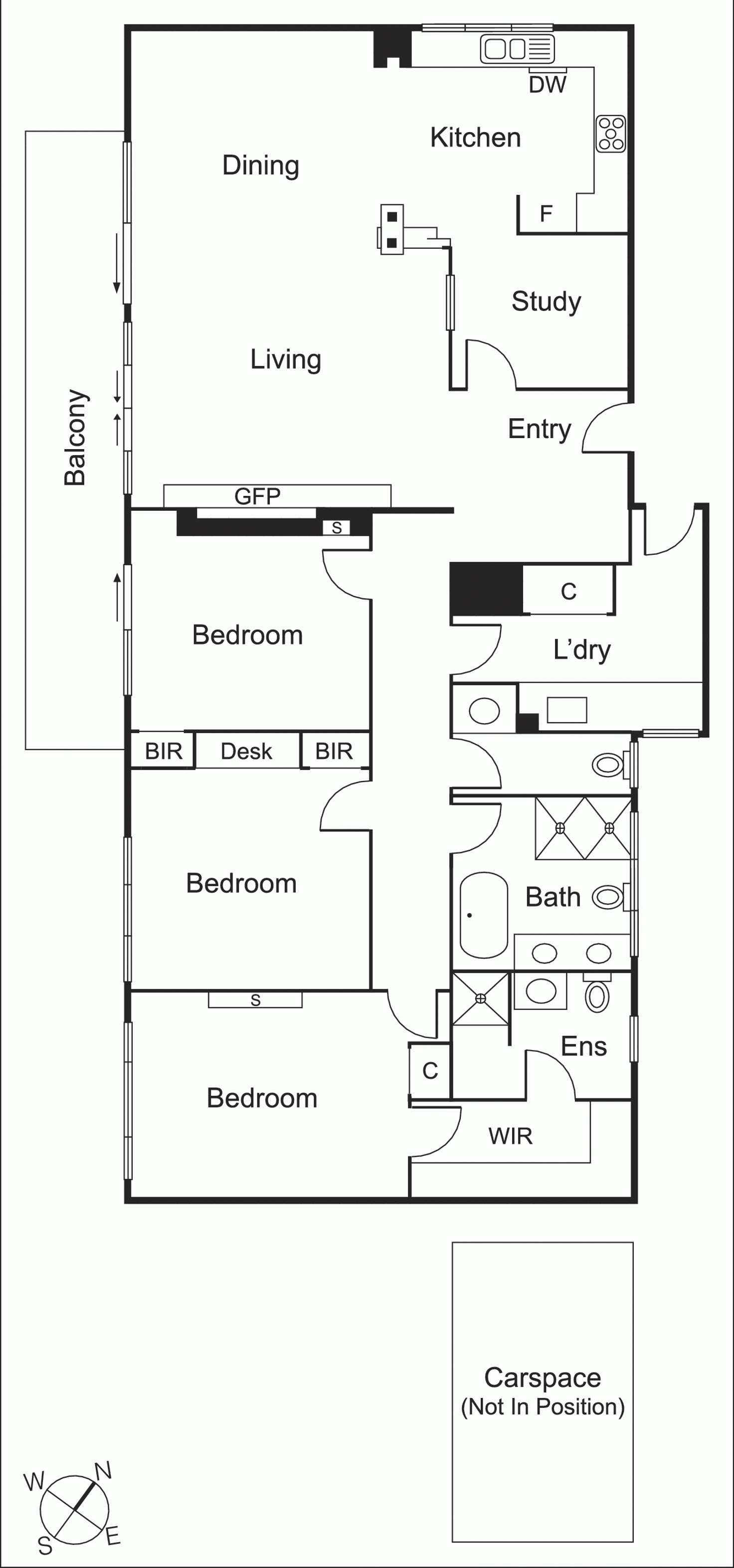 Floorplan of Homely apartment listing, 1/25 Nepean Highway, Elsternwick VIC 3185