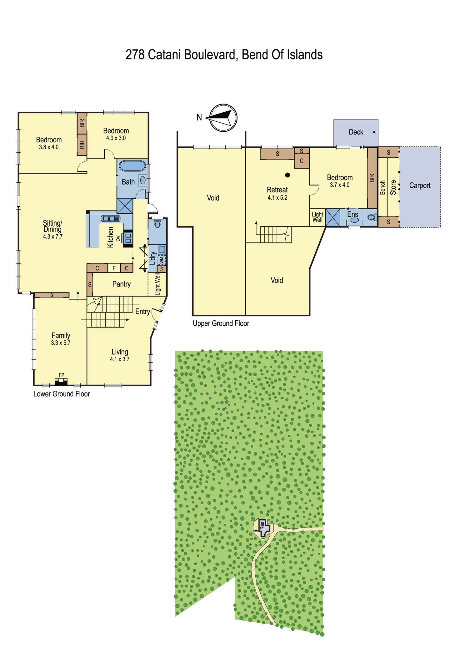 Floorplan of Homely house listing, 278 Catani Boulevard, Bend Of Islands VIC 3097