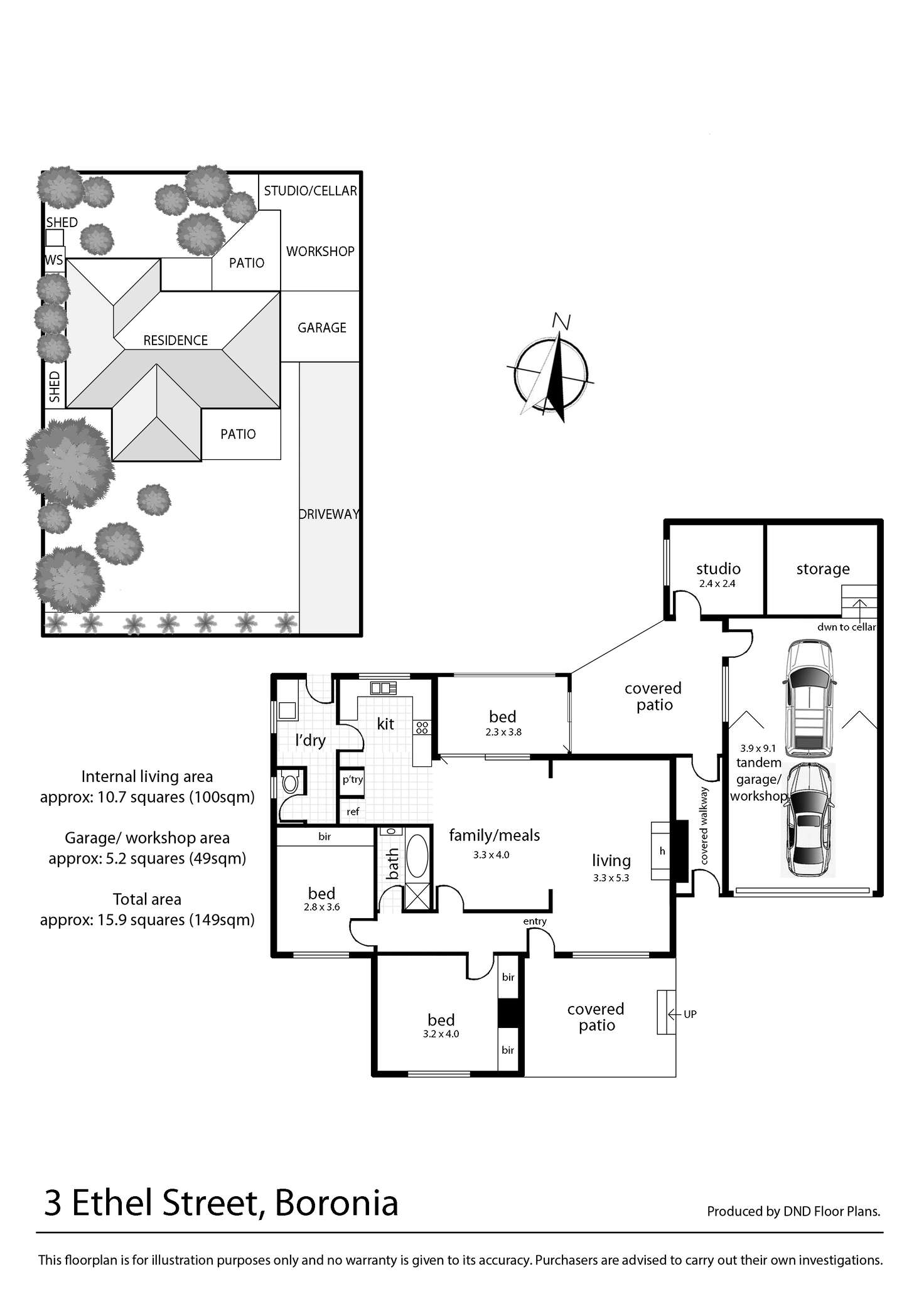 Floorplan of Homely house listing, 3 Ethel Street, Boronia VIC 3155