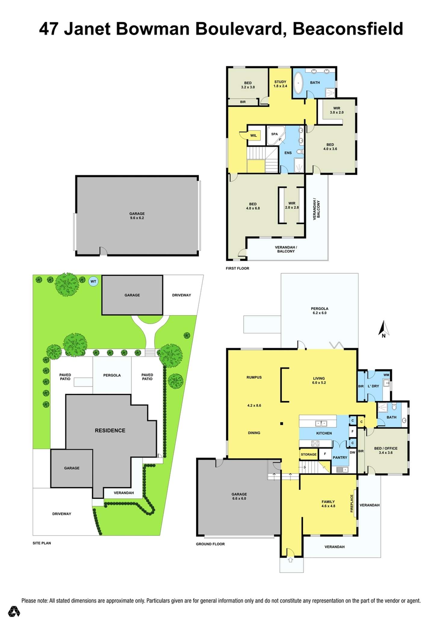 Floorplan of Homely house listing, 47 Janet Bowman Boulevard, Beaconsfield VIC 3807