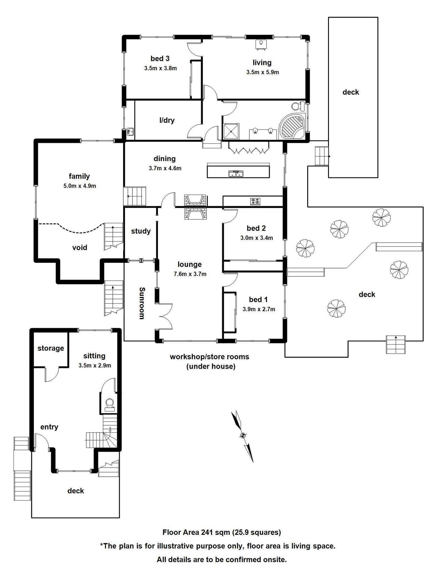 Floorplan of Homely house listing, 5 Wallaby Avenue, Sassafras VIC 3787