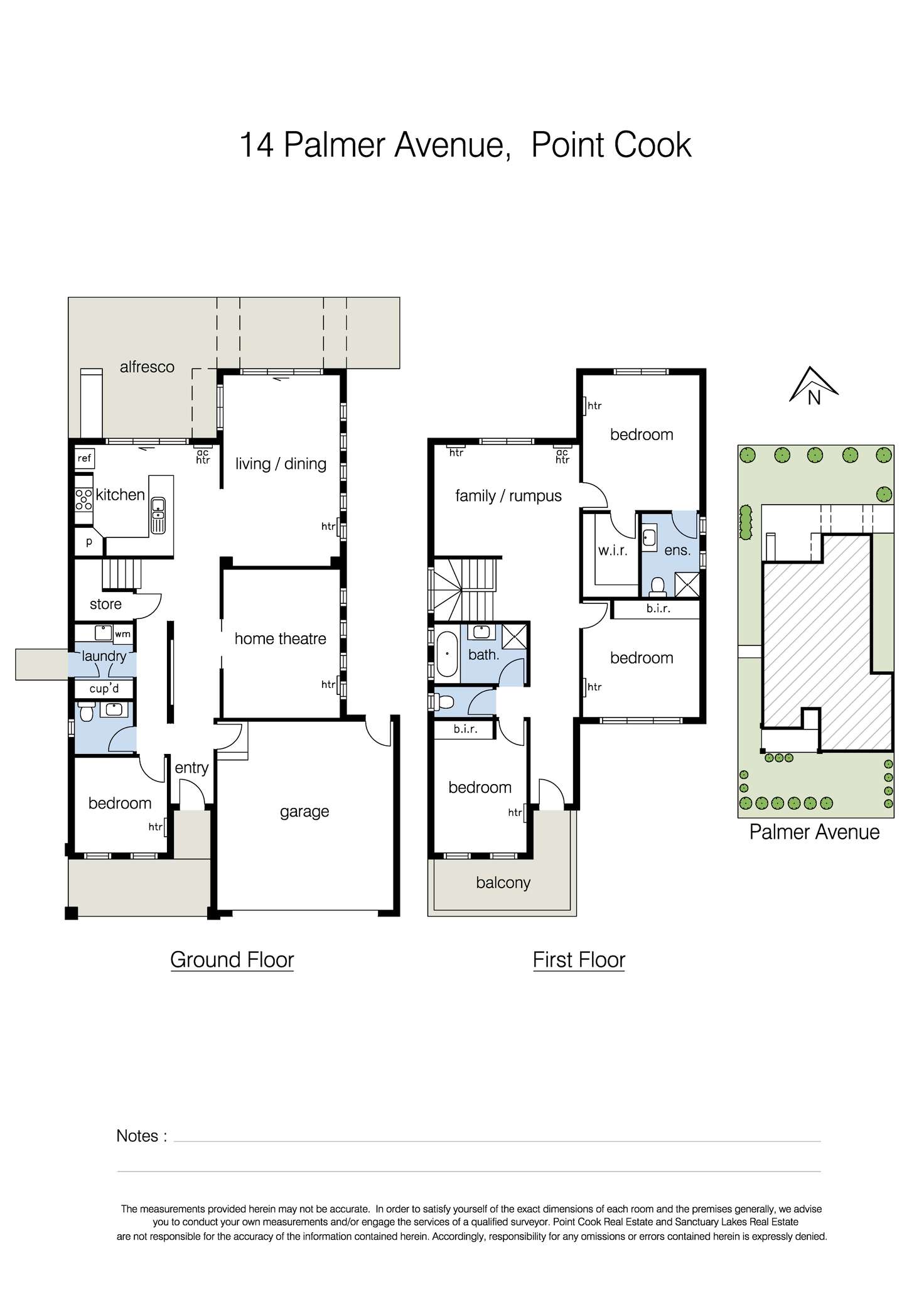 Floorplan of Homely house listing, 14 Palmer Avenue, Point Cook VIC 3030
