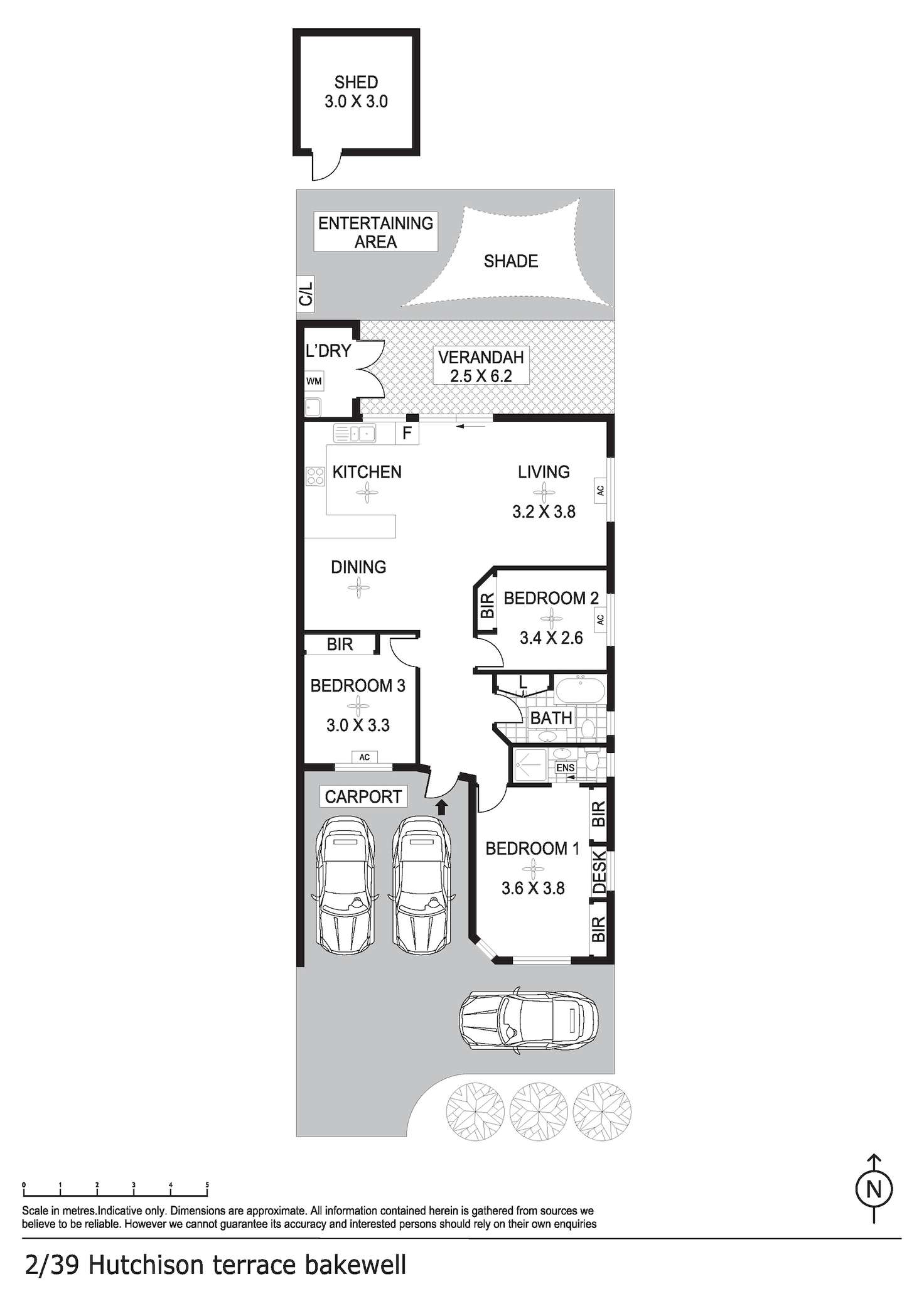Floorplan of Homely semiDetached listing, 2/39 Hutchison Terrace, Bakewell NT 832