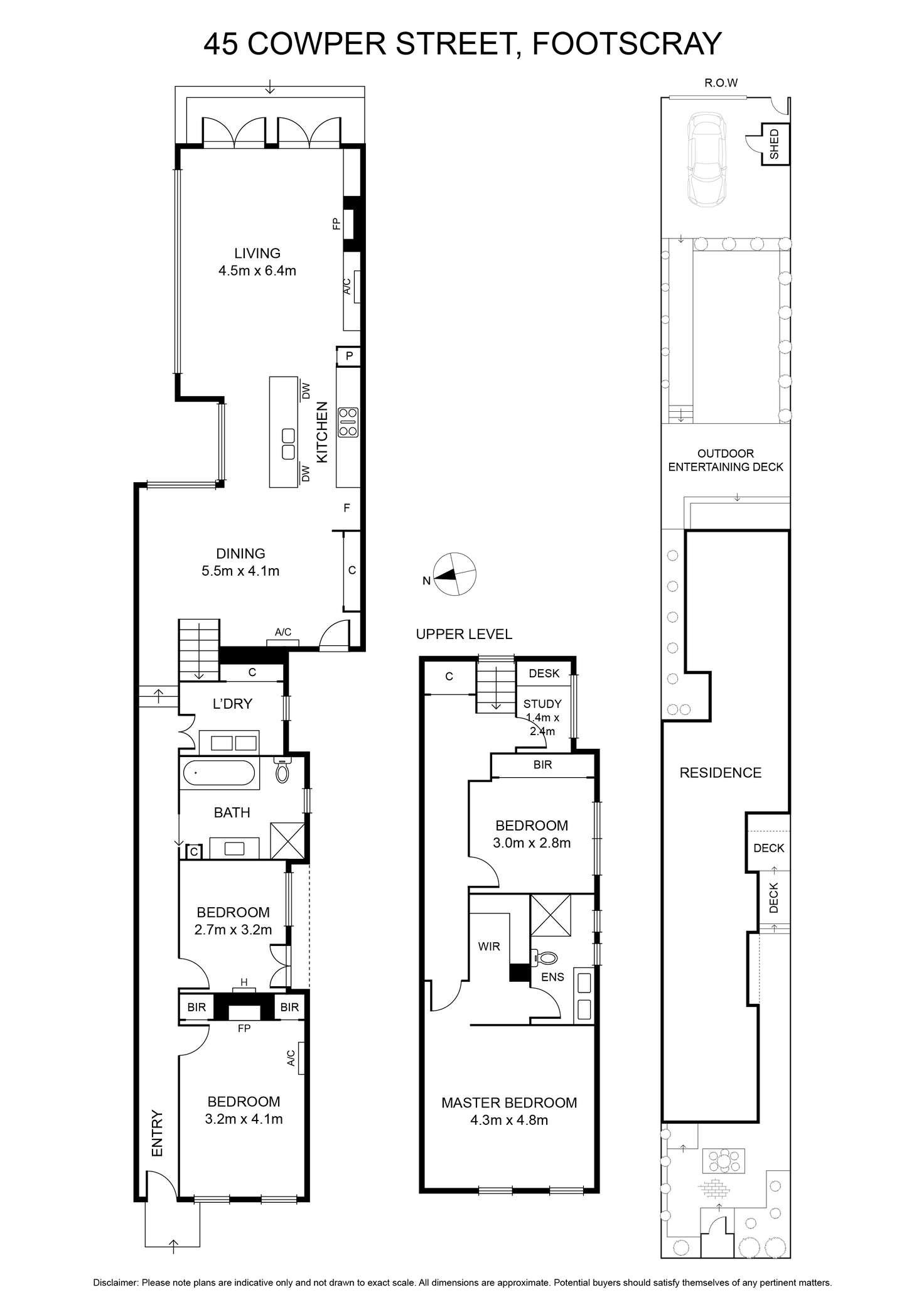Floorplan of Homely house listing, 45 Cowper Street, Footscray VIC 3011