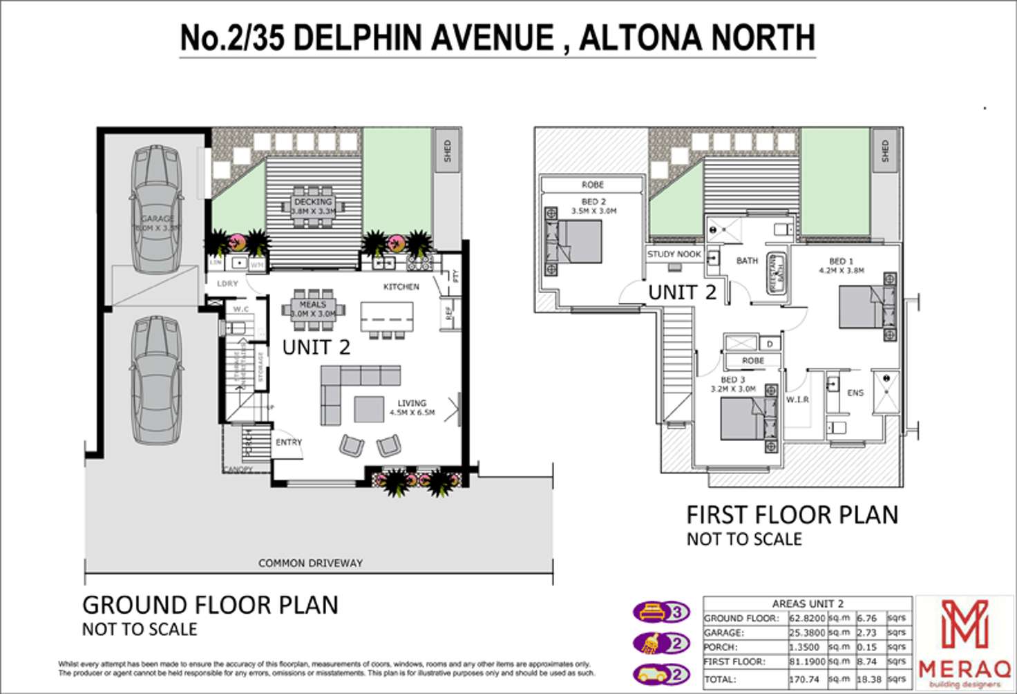 Floorplan of Homely townhouse listing, 2/35 Delphin Avenue, Altona North VIC 3025