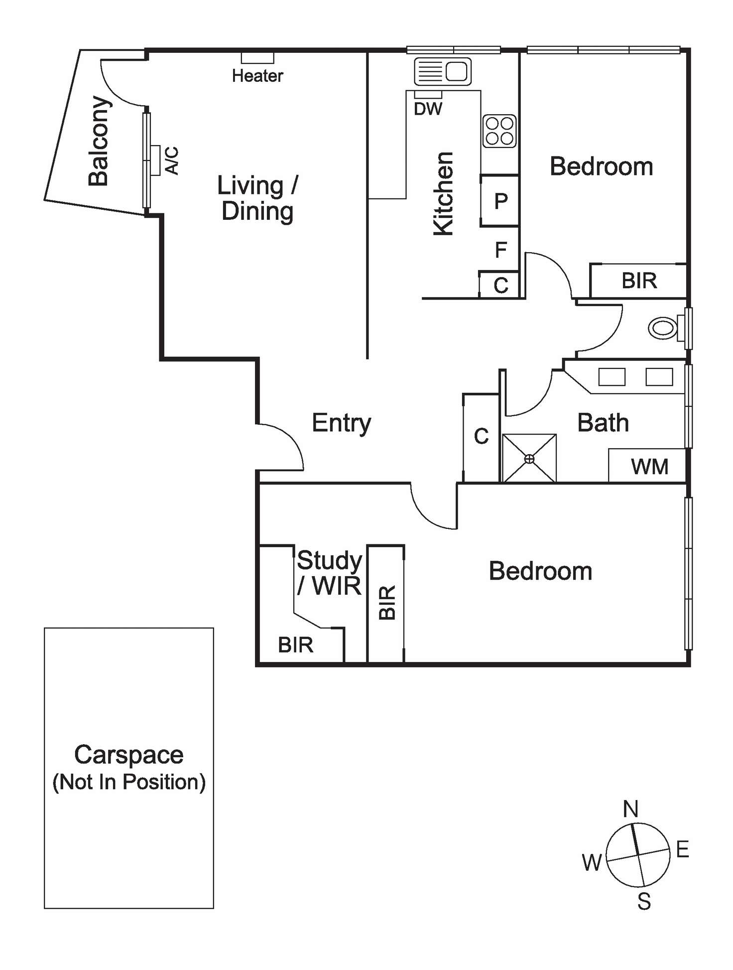 Floorplan of Homely apartment listing, 21/181 Power Street, Hawthorn VIC 3122