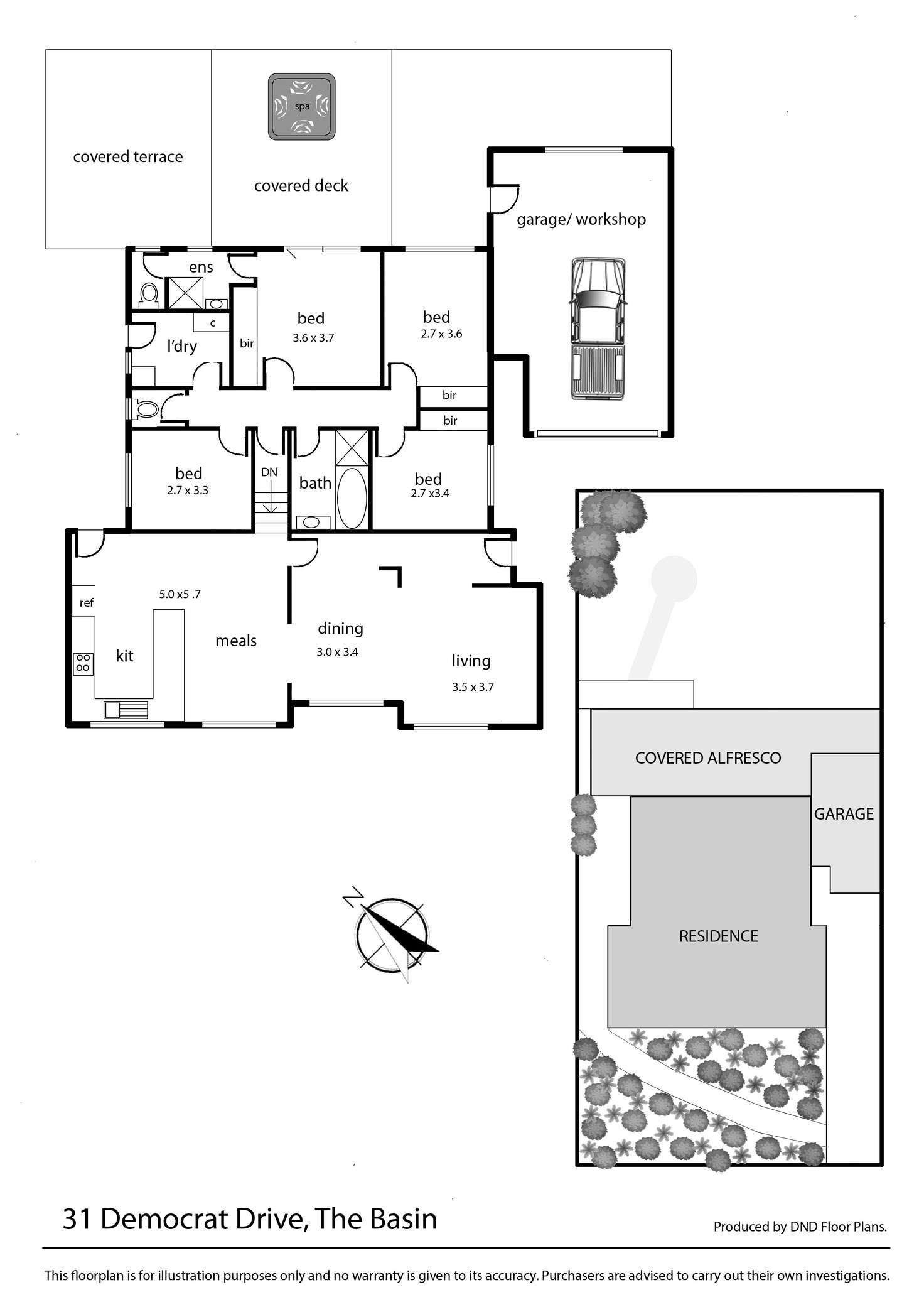 Floorplan of Homely house listing, 31 Democrat Drive, The Basin VIC 3154