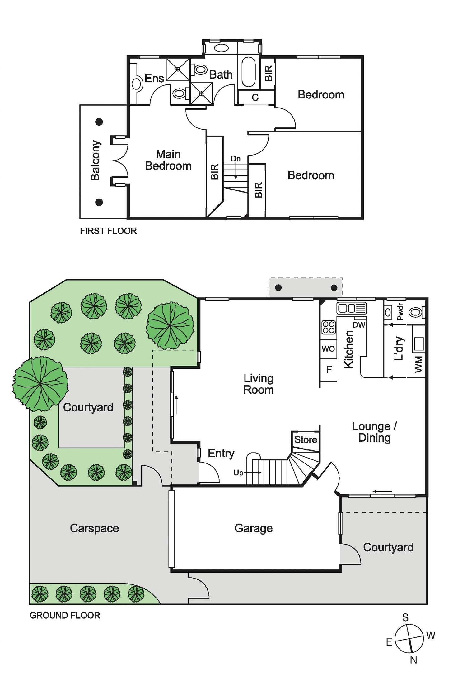 Floorplan of Homely townhouse listing, 6/13 Manchester Grove, Glen Huntly VIC 3163