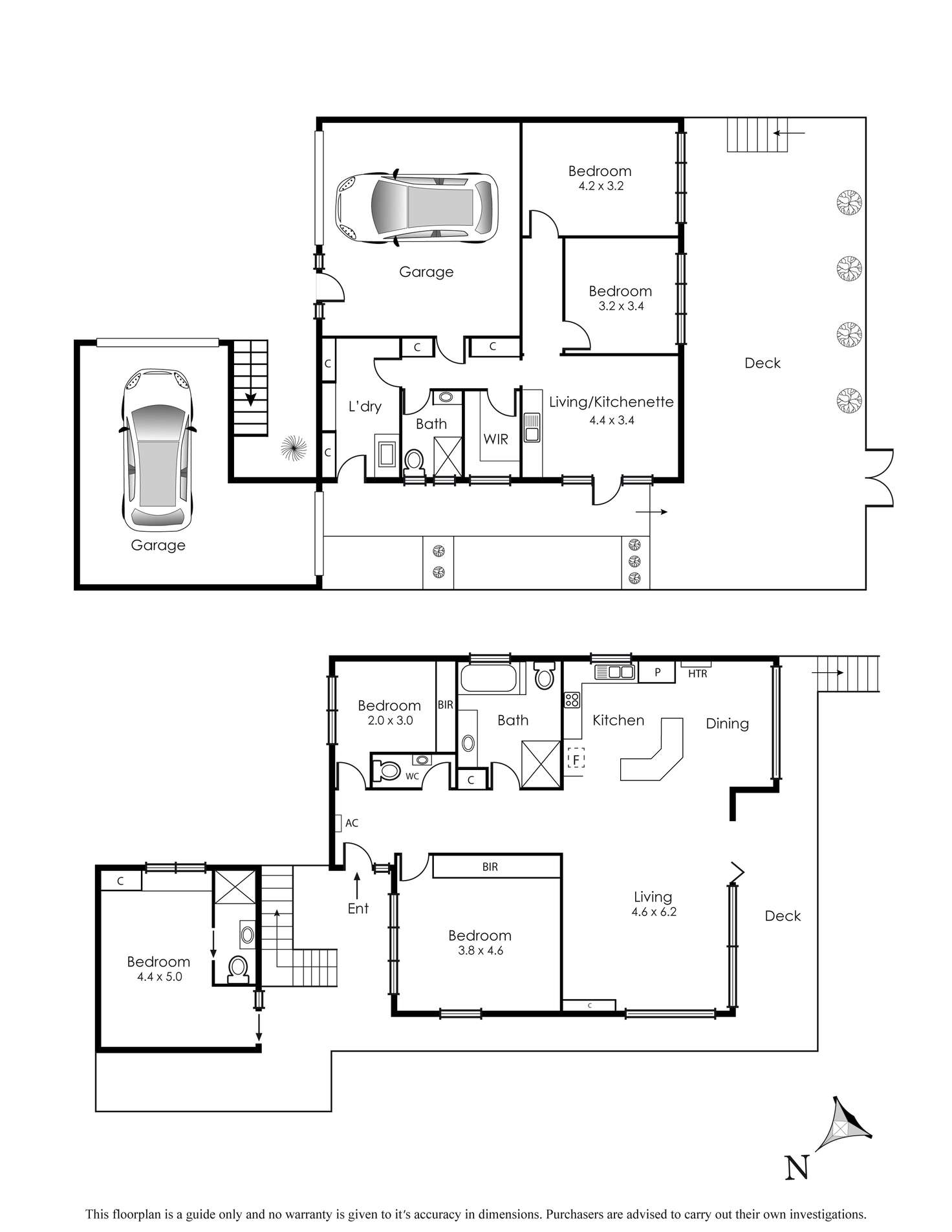 Floorplan of Homely townhouse listing, 6/200 Nepean Highway, Aspendale VIC 3195