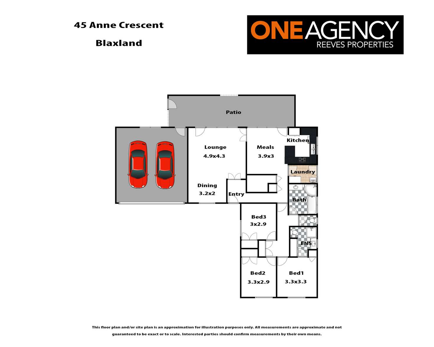 Floorplan of Homely house listing, 45 Anne Crescent, Blaxland NSW 2774