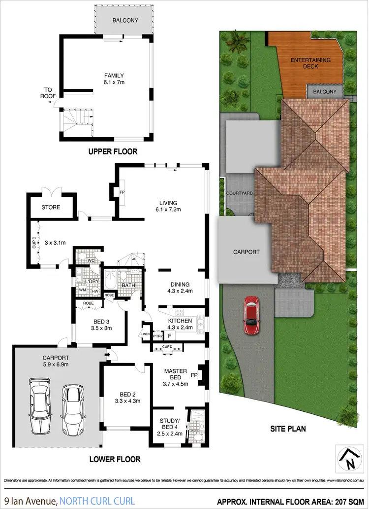 Floorplan of Homely house listing, 9 Ian Avenue, North Curl Curl NSW 2099