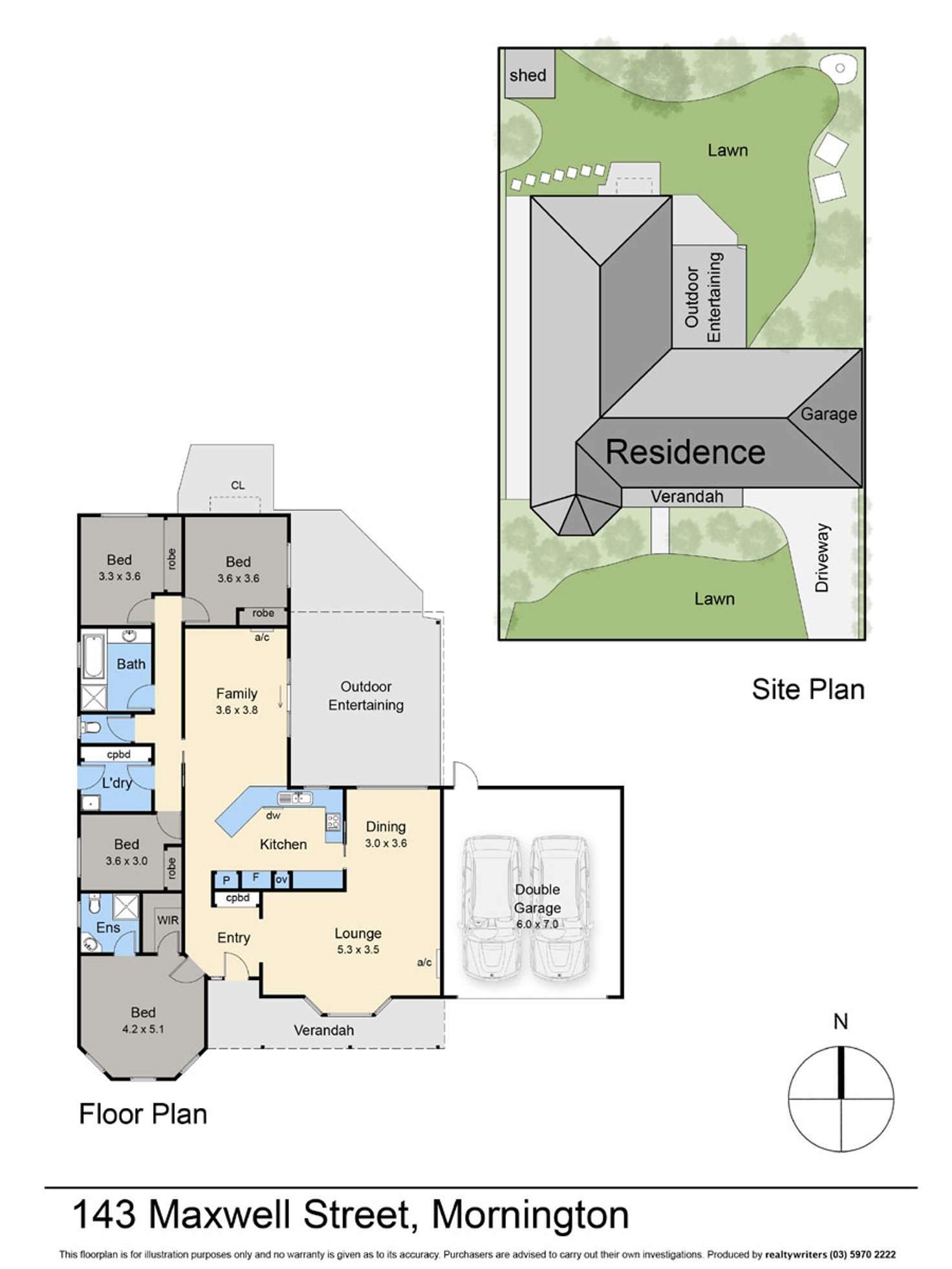 Floorplan of Homely house listing, 143 Maxwell Street, Mornington VIC 3931