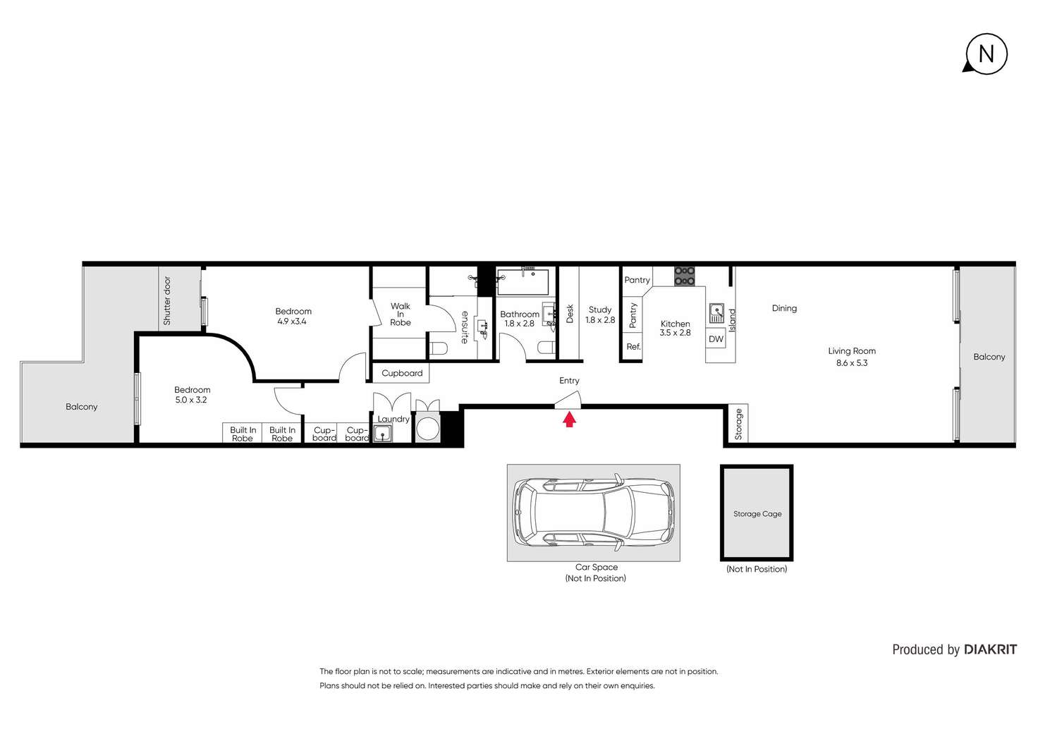 Floorplan of Homely apartment listing, 204/62 Beach Street, Port Melbourne VIC 3207