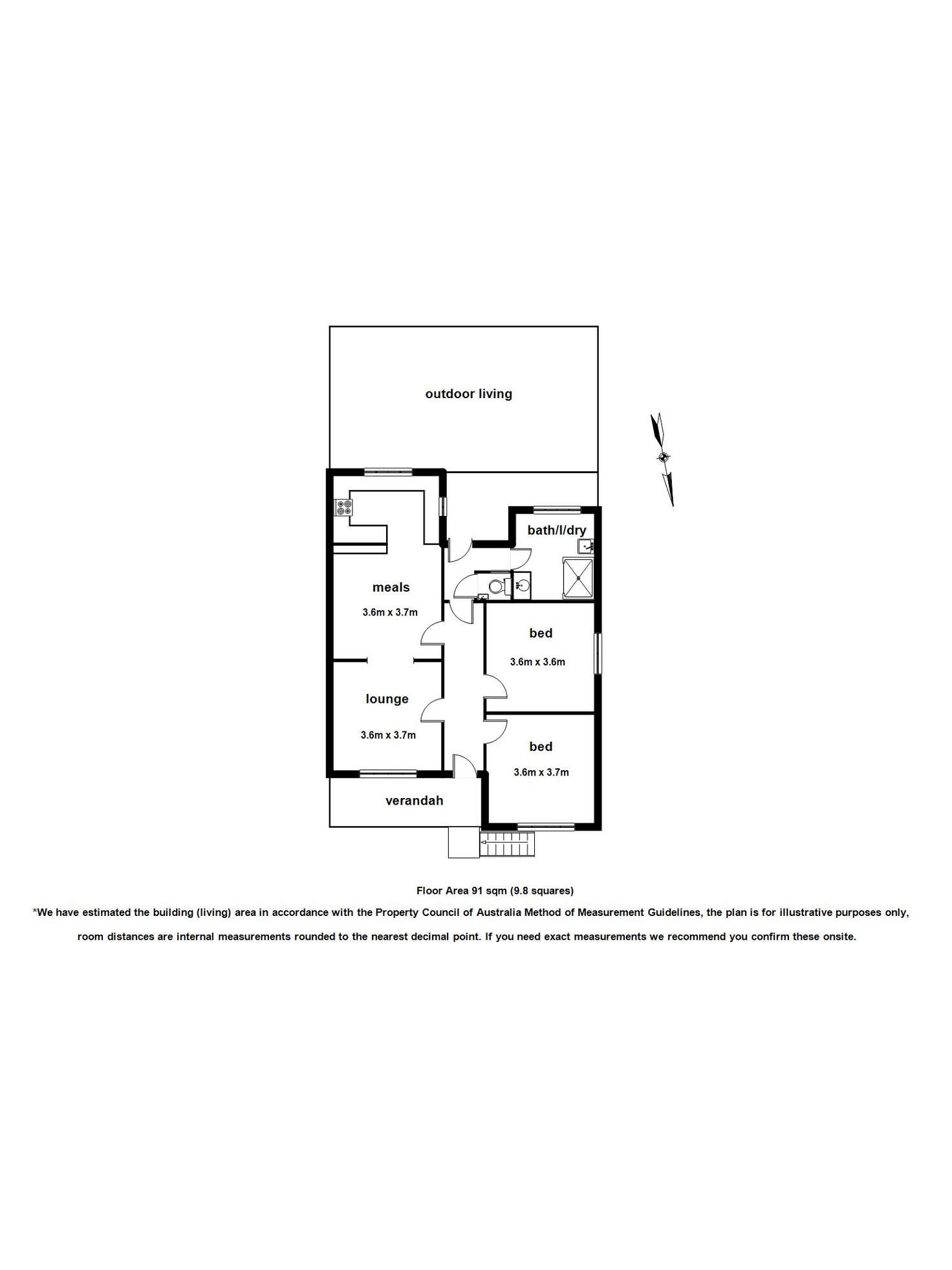 Floorplan of Homely house listing, 1/30 Yarra Street, Yarra Junction VIC 3797
