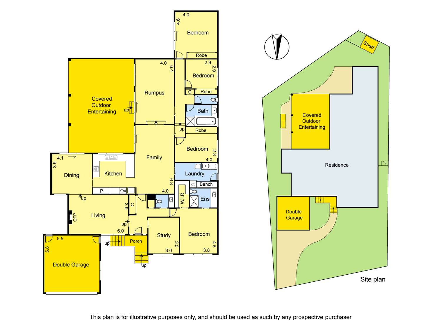 Floorplan of Homely house listing, 6 Natasha Close, St Helena VIC 3088