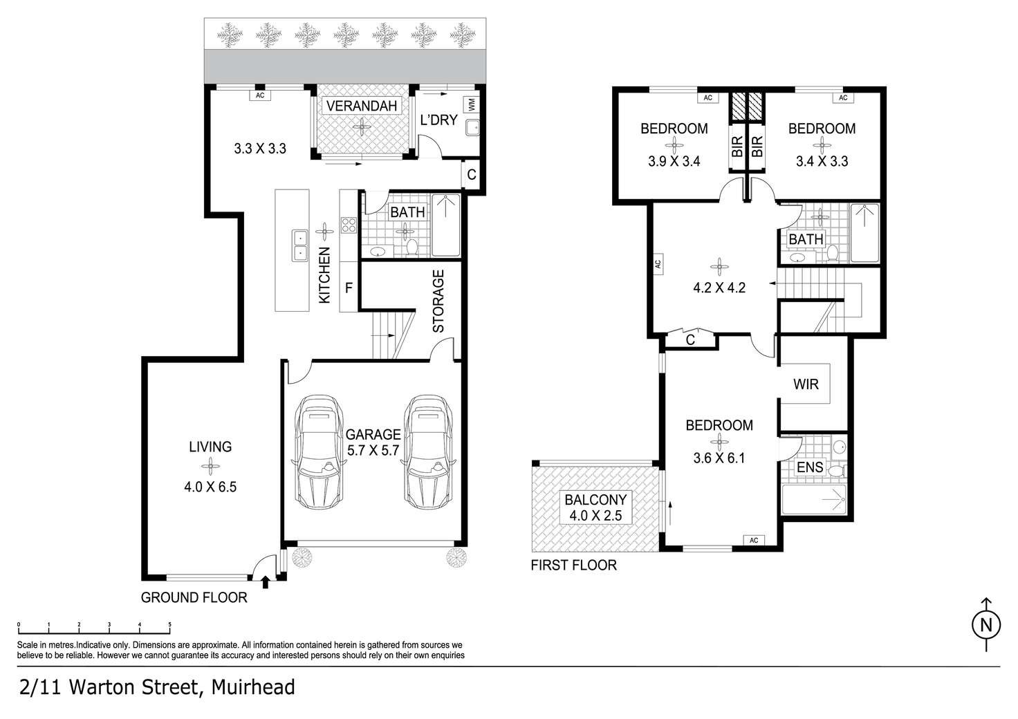 Floorplan of Homely house listing, 2/11 Warton Street, Muirhead NT 810