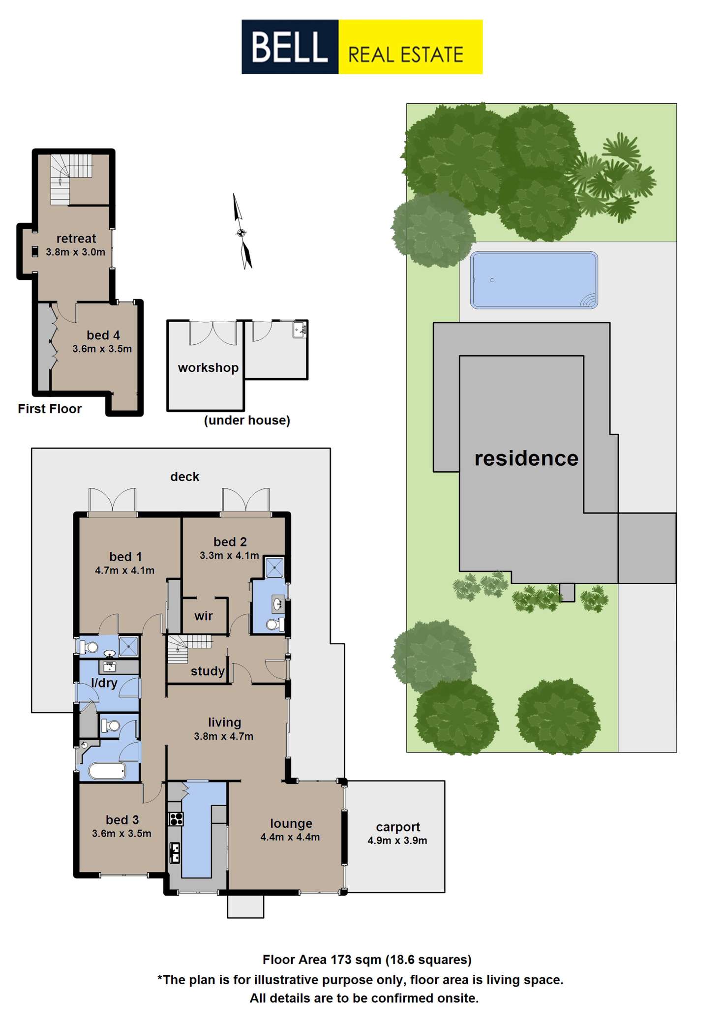 Floorplan of Homely house listing, 19 Dorchester Avenue, Montrose VIC 3765
