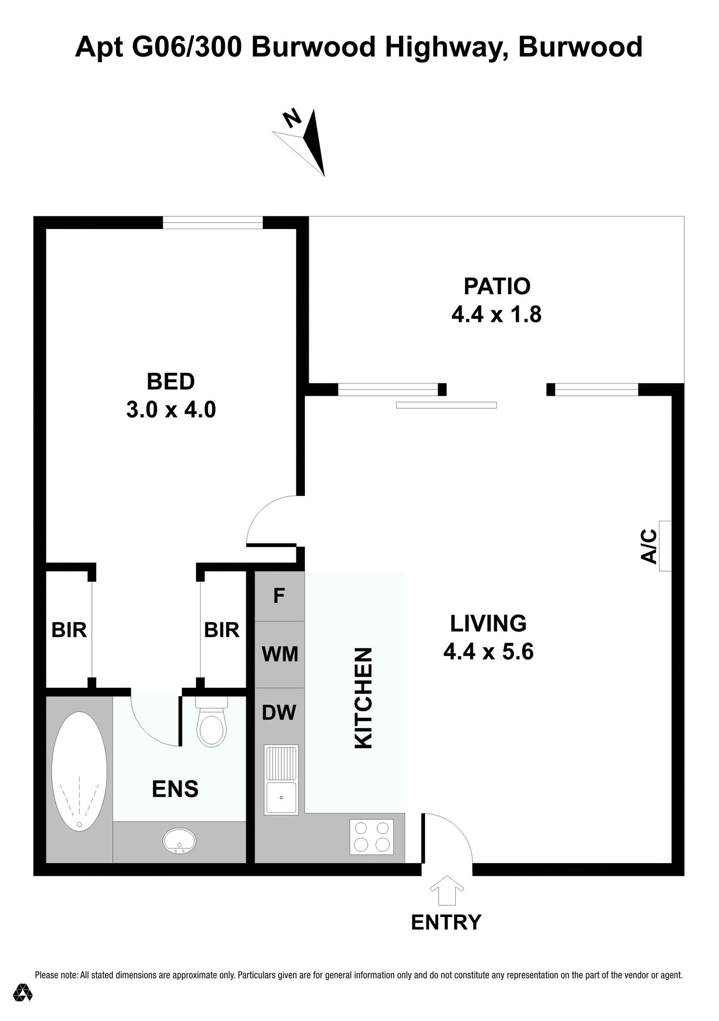 Floorplan of Homely apartment listing, 6/300 Burwood Highway, Burwood VIC 3125