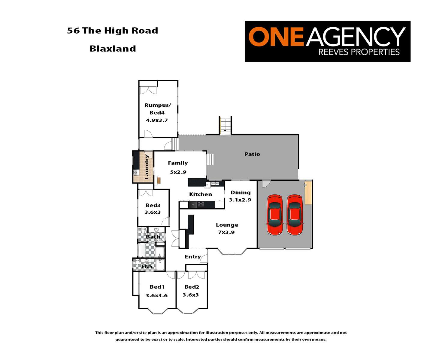 Floorplan of Homely house listing, 56 The High Road, Blaxland NSW 2774
