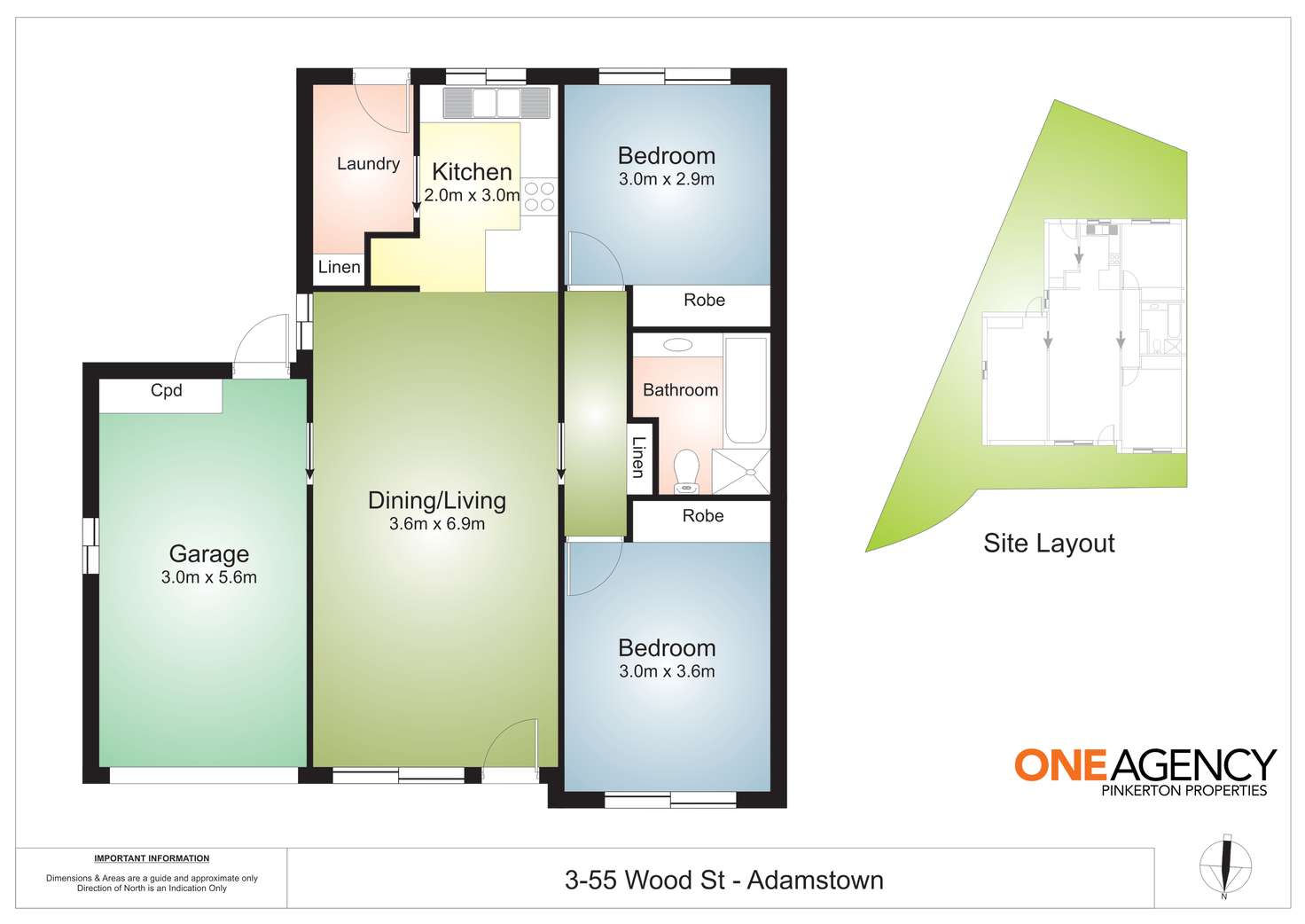 Floorplan of Homely villa listing, 3/55 Wood Street, Adamstown NSW 2289