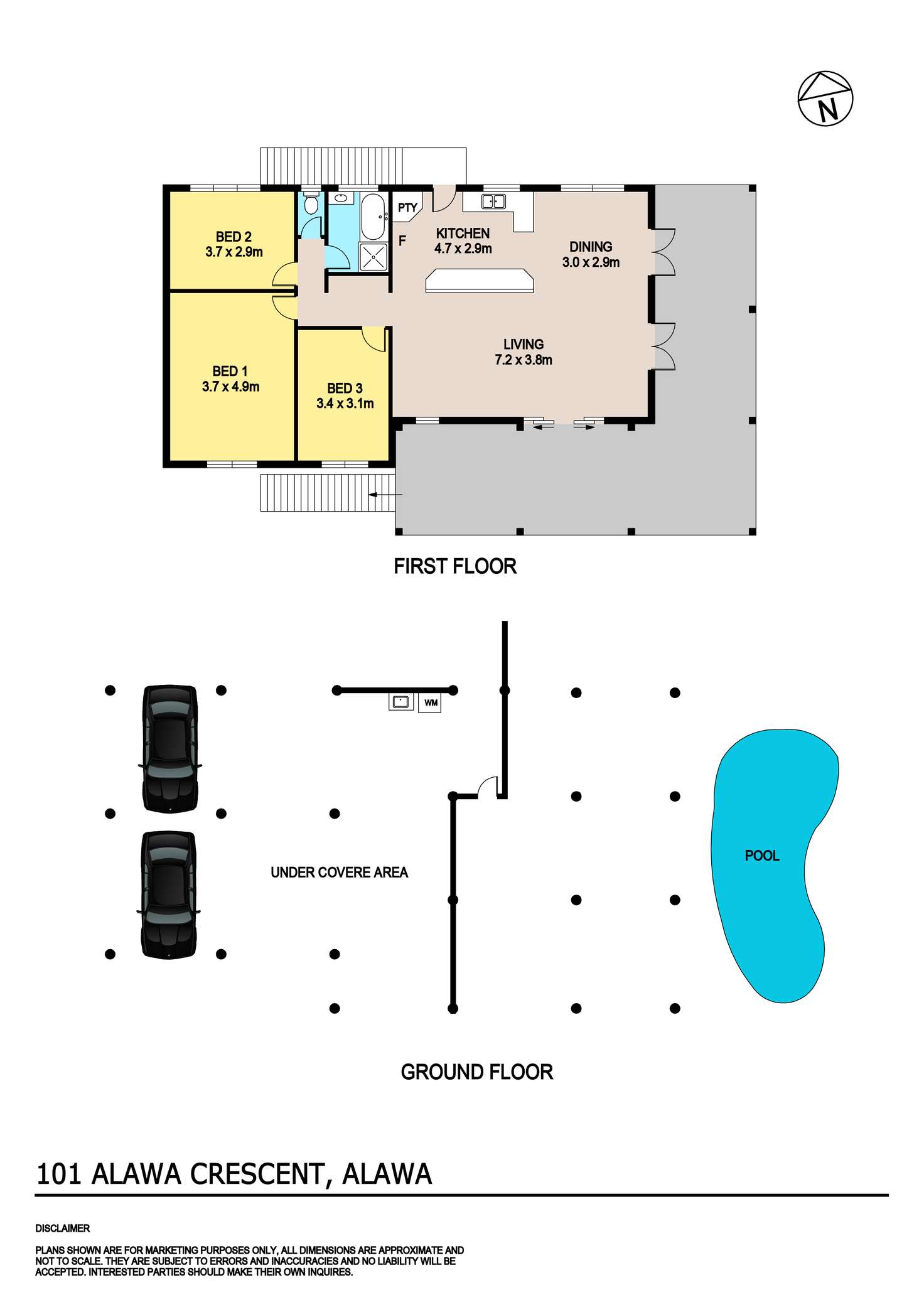 Floorplan of Homely house listing, 101 Alawa Crescent, Alawa NT 810