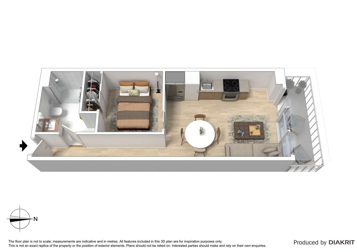 Floorplan of Homely apartment listing, 401/2 McGoun Street, Richmond VIC 3121