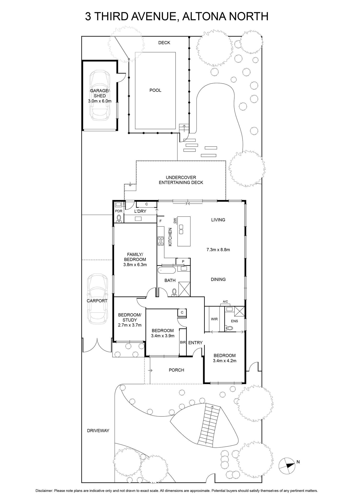 Floorplan of Homely house listing, 3 Third Avenue, Altona North VIC 3025
