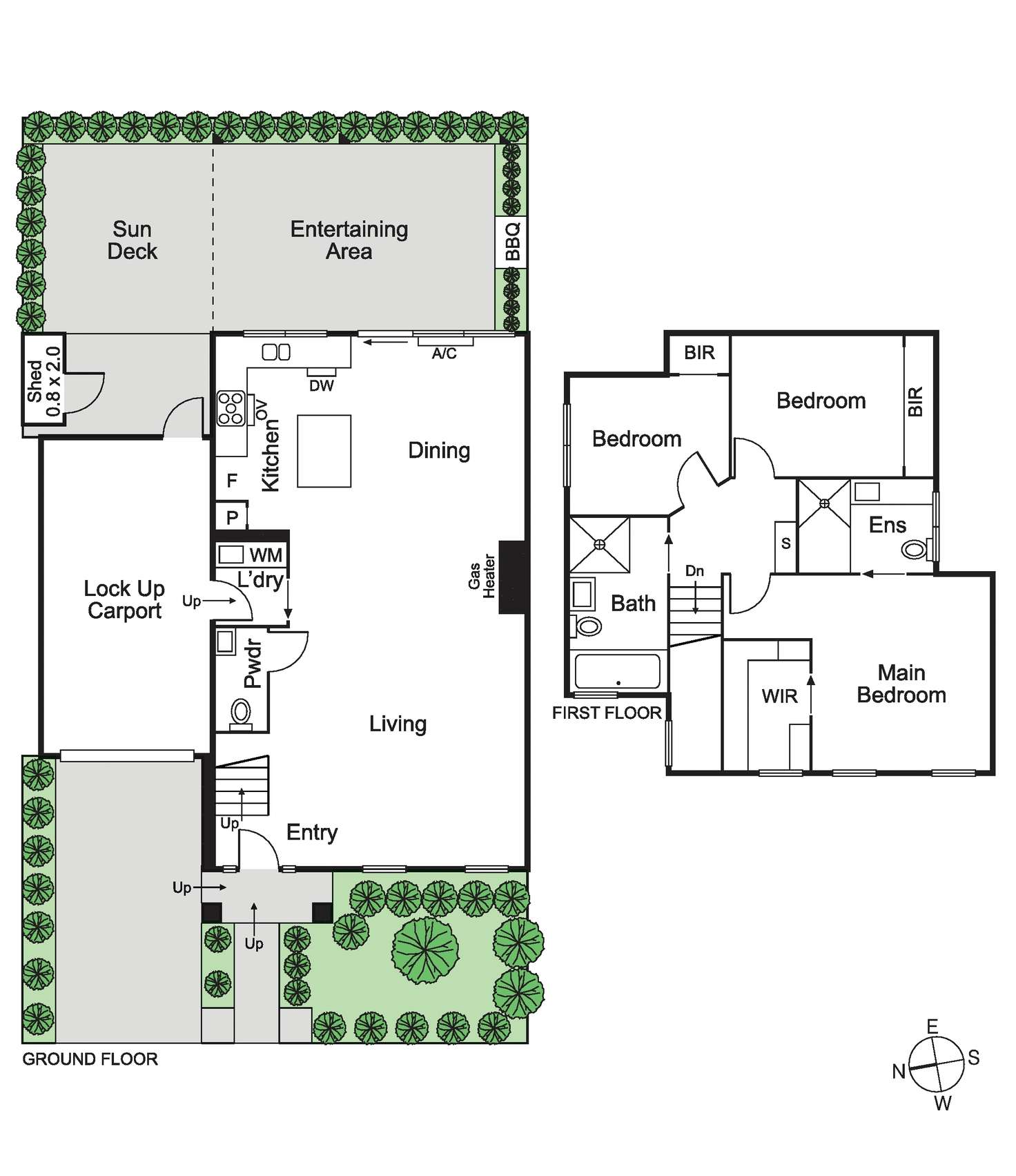 Floorplan of Homely townhouse listing, 2a Reid Street, Murrumbeena VIC 3163