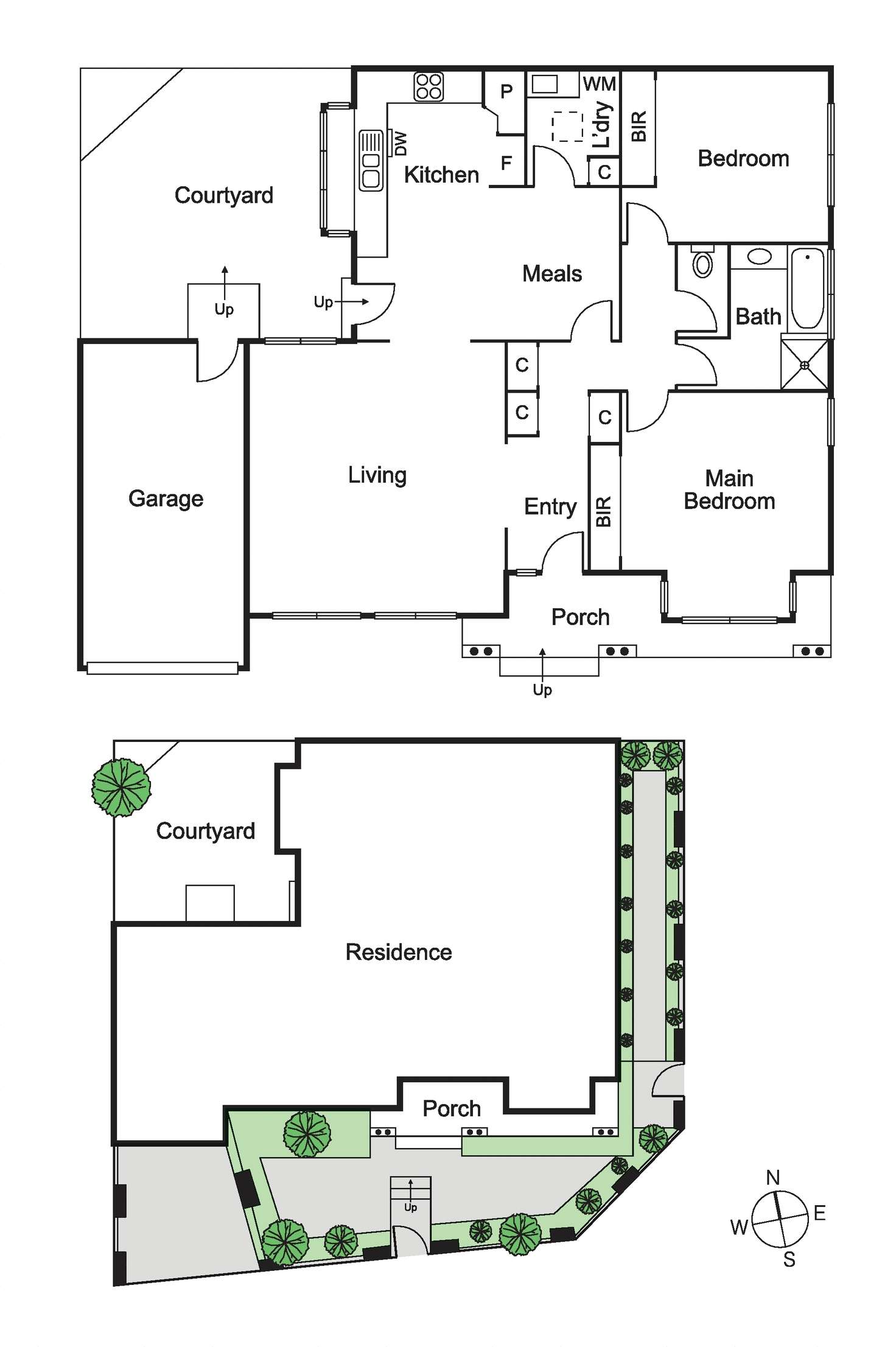 Floorplan of Homely unit listing, 1/605 North Road, Ormond VIC 3204