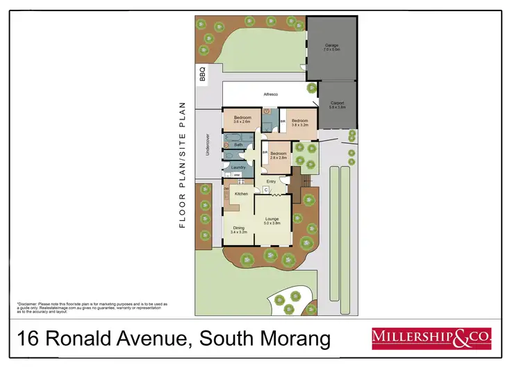 Floorplan of Homely house listing, 16 Ronald Avenue, South Morang VIC 3752