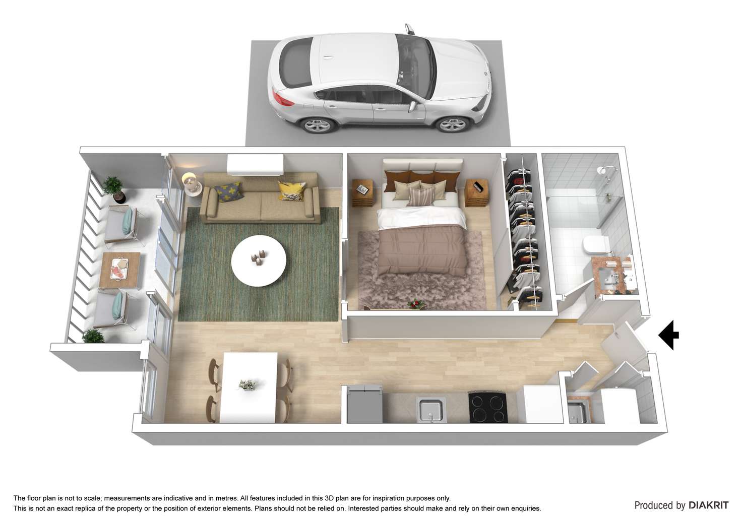 Floorplan of Homely apartment listing, 13/68 Argo Street, South Yarra VIC 3141