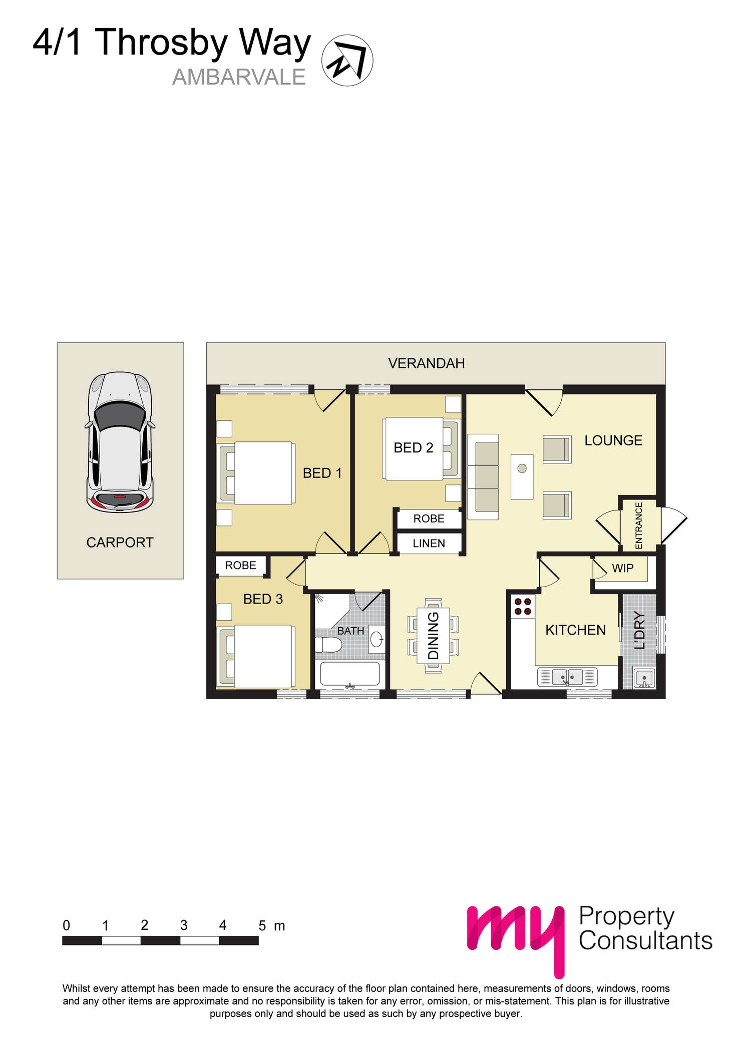 Floorplan of Homely villa listing, 4/1 Throsby Way, Ambarvale NSW 2560