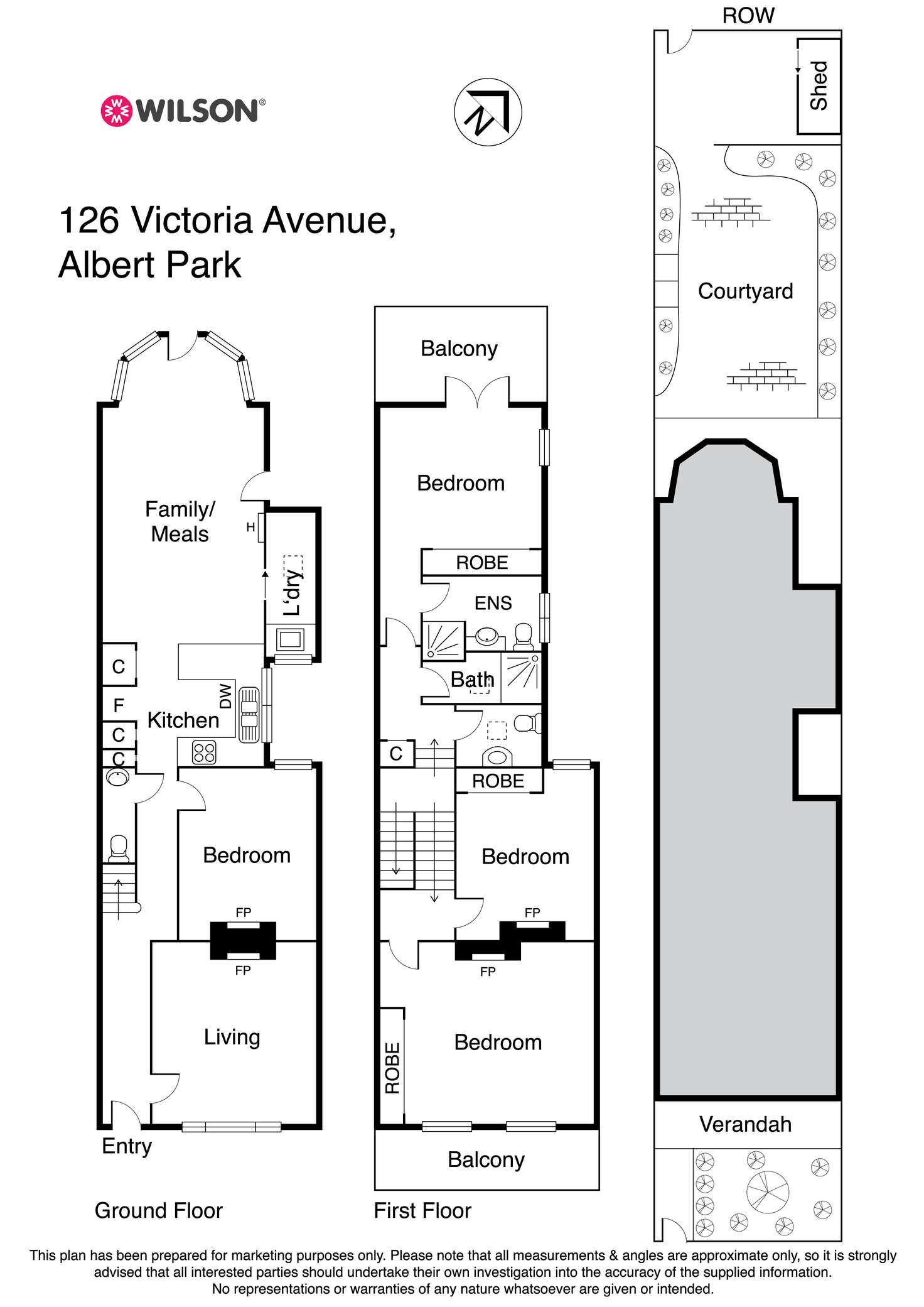 Floorplan of Homely house listing, 126 Victoria Avenue, Albert Park VIC 3206