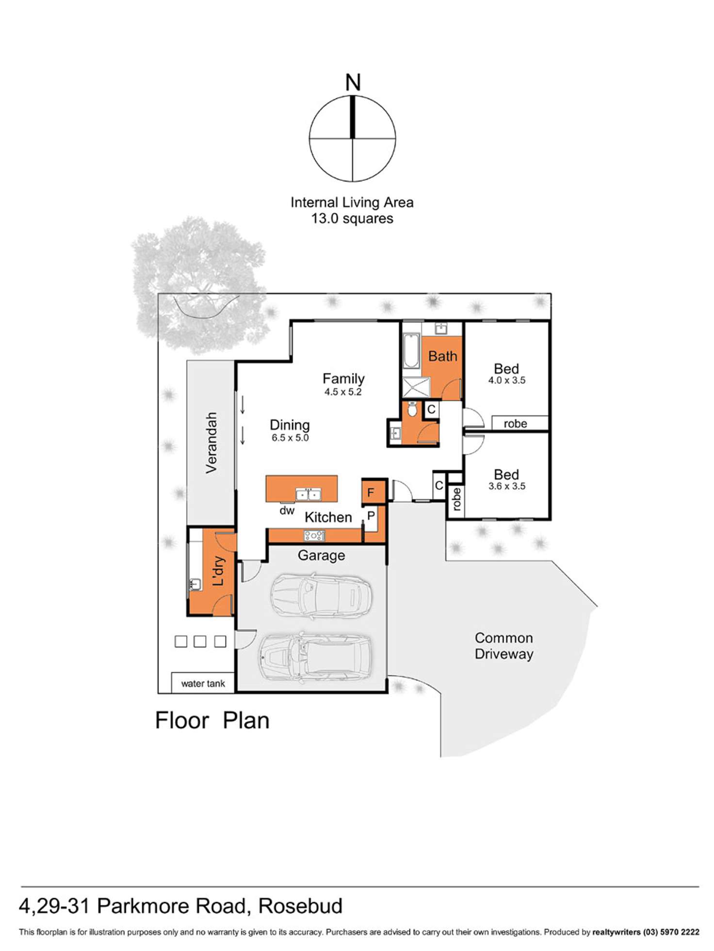 Floorplan of Homely townhouse listing, 4/29-31 Parkmore Road, Rosebud VIC 3939