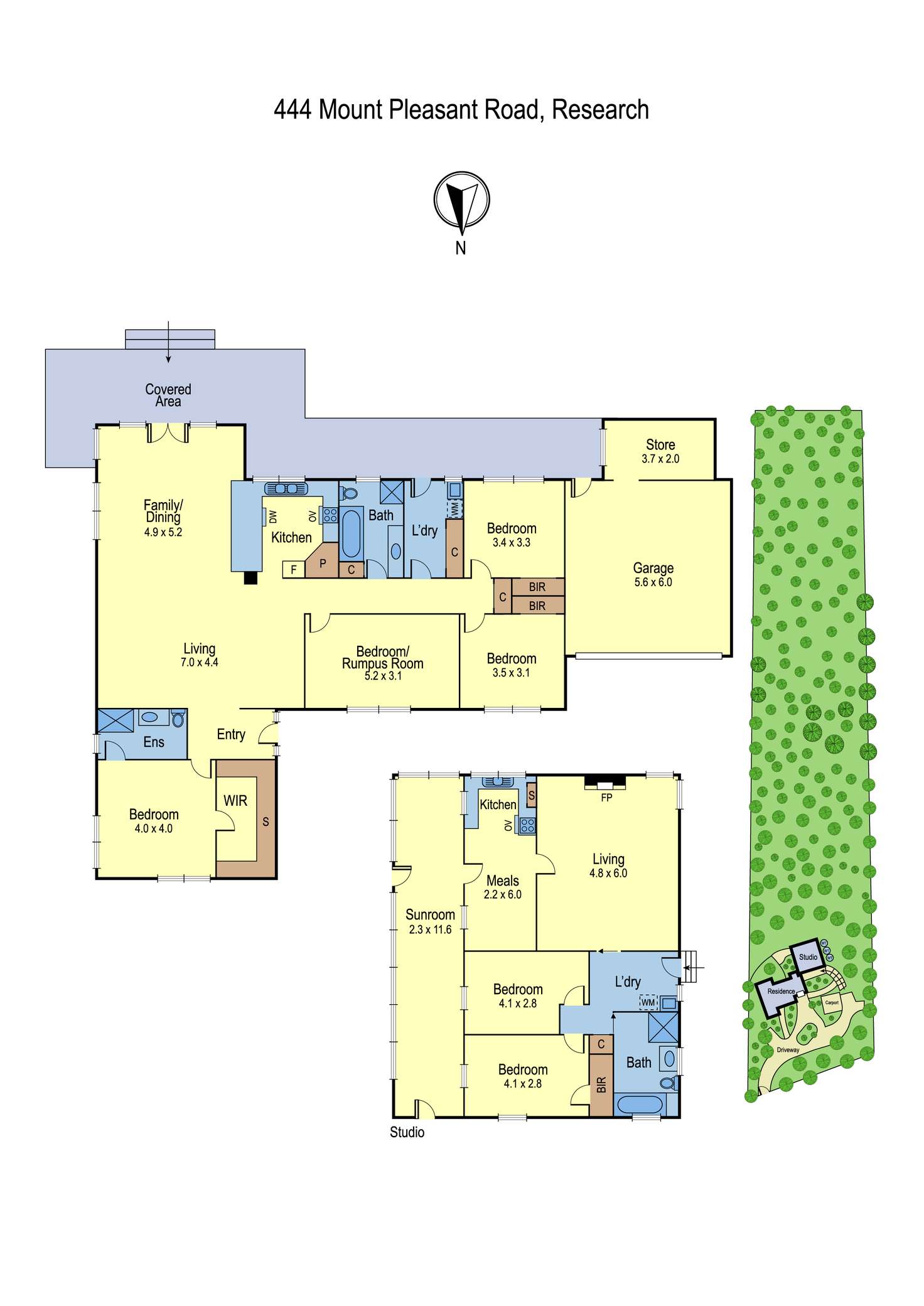 Floorplan of Homely house listing, 444 Mount Pleasant Road, Eltham VIC 3095