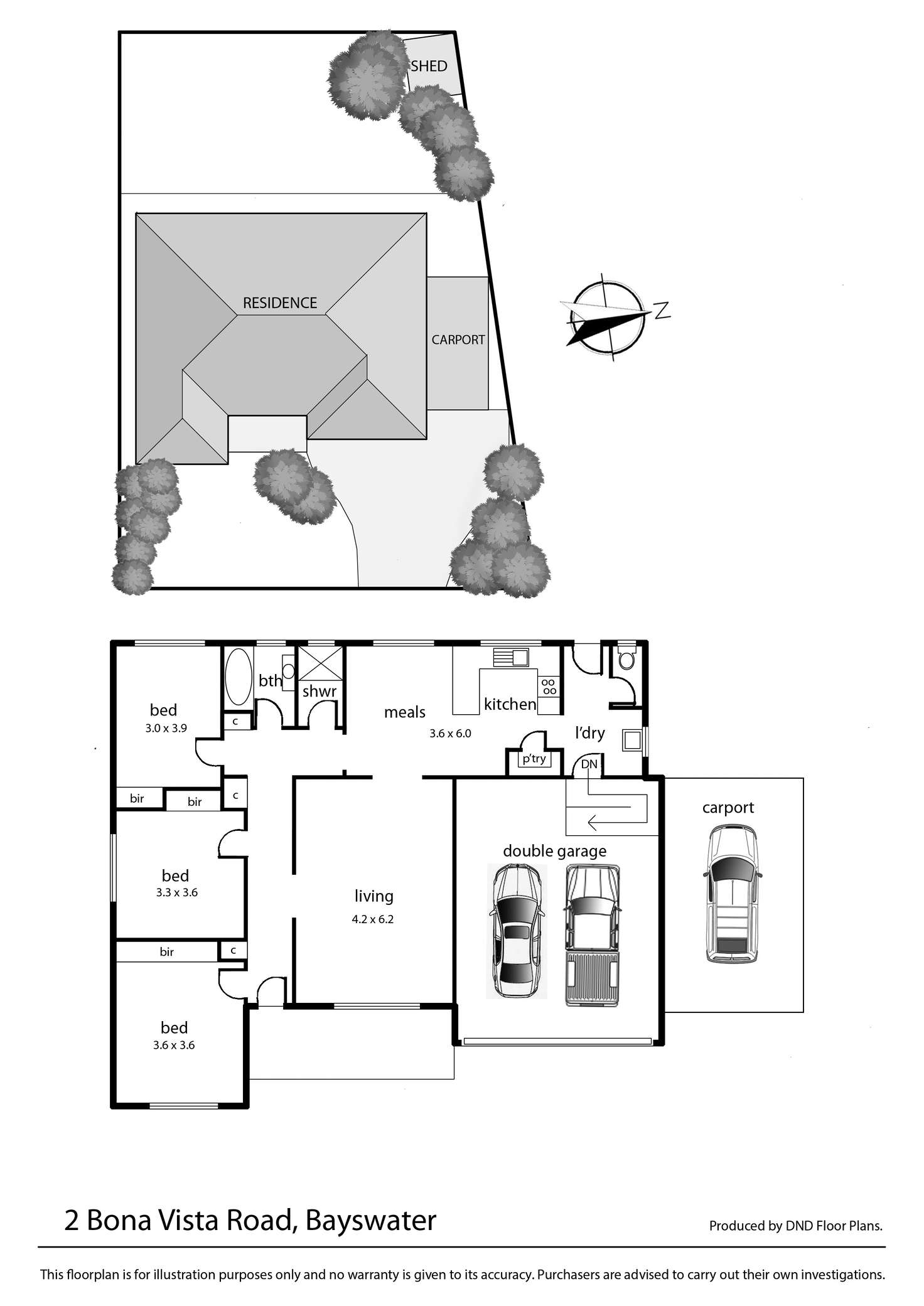 Floorplan of Homely house listing, 2 Bona Vista Road, Bayswater VIC 3153