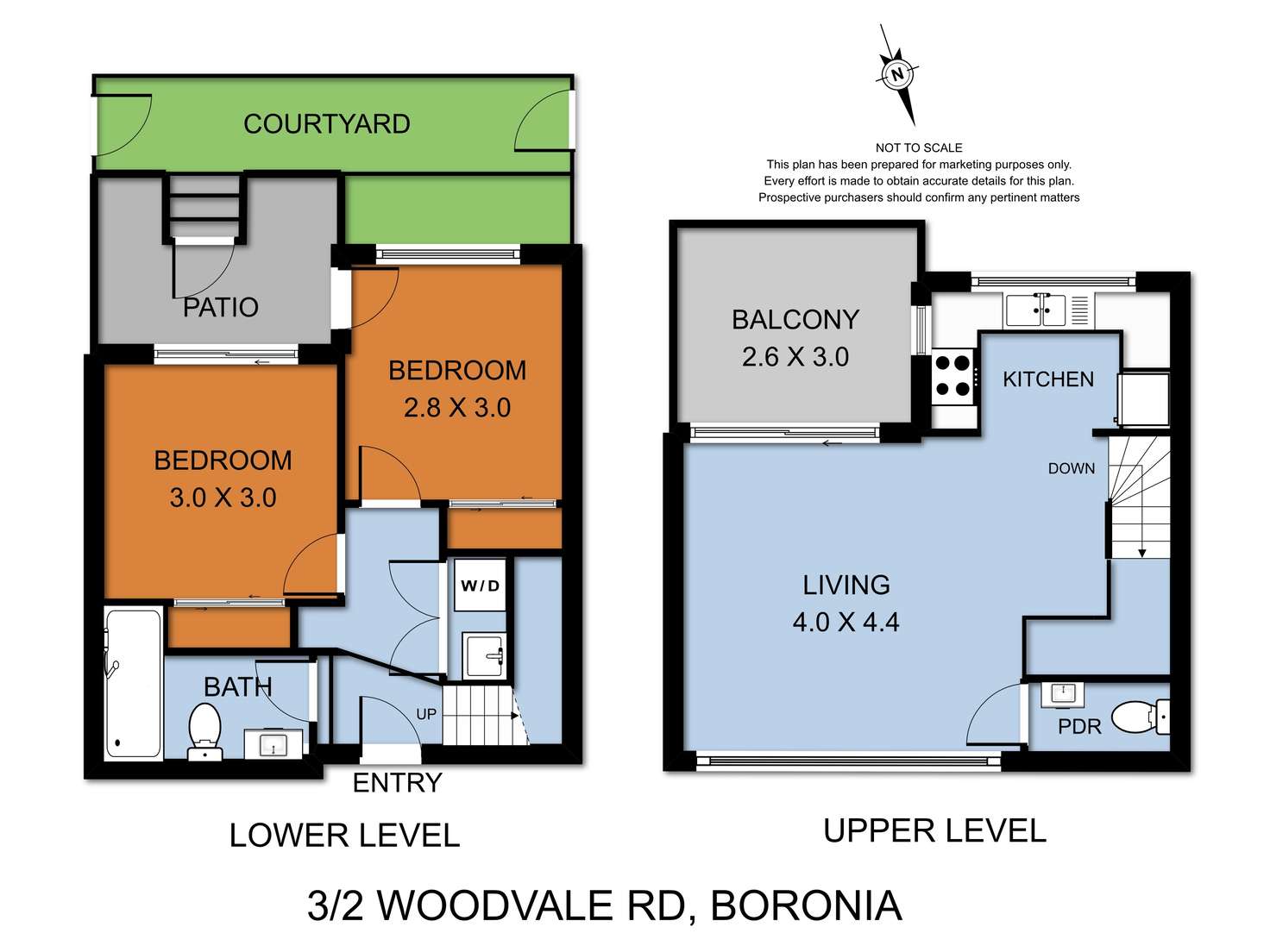 Floorplan of Homely apartment listing, 3/2 Woodvale Road, Boronia VIC 3155
