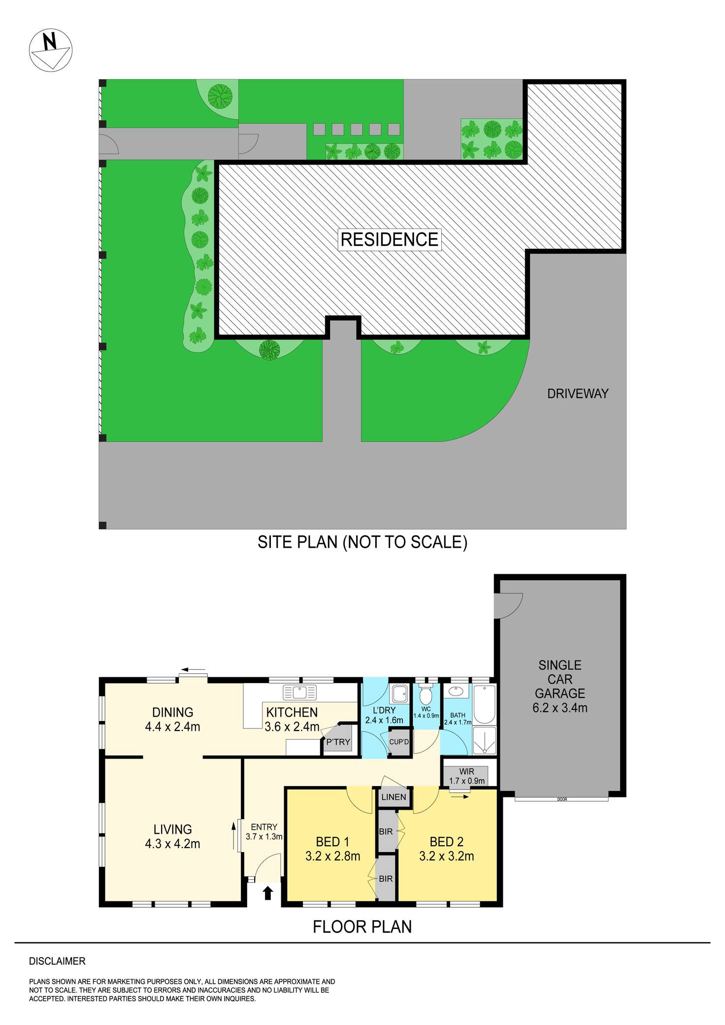 Floorplan of Homely unit listing, 1/34 Learmonth Street, Alfredton VIC 3350