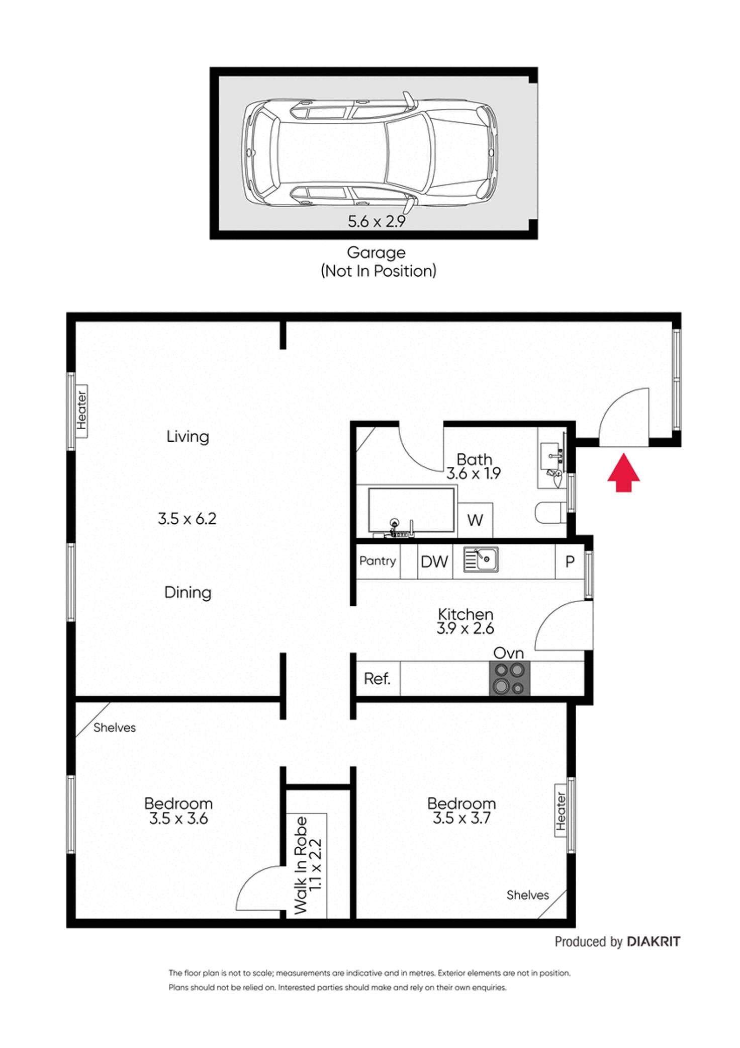 Floorplan of Homely apartment listing, 5/23-25 Rose Street, Armadale VIC 3143