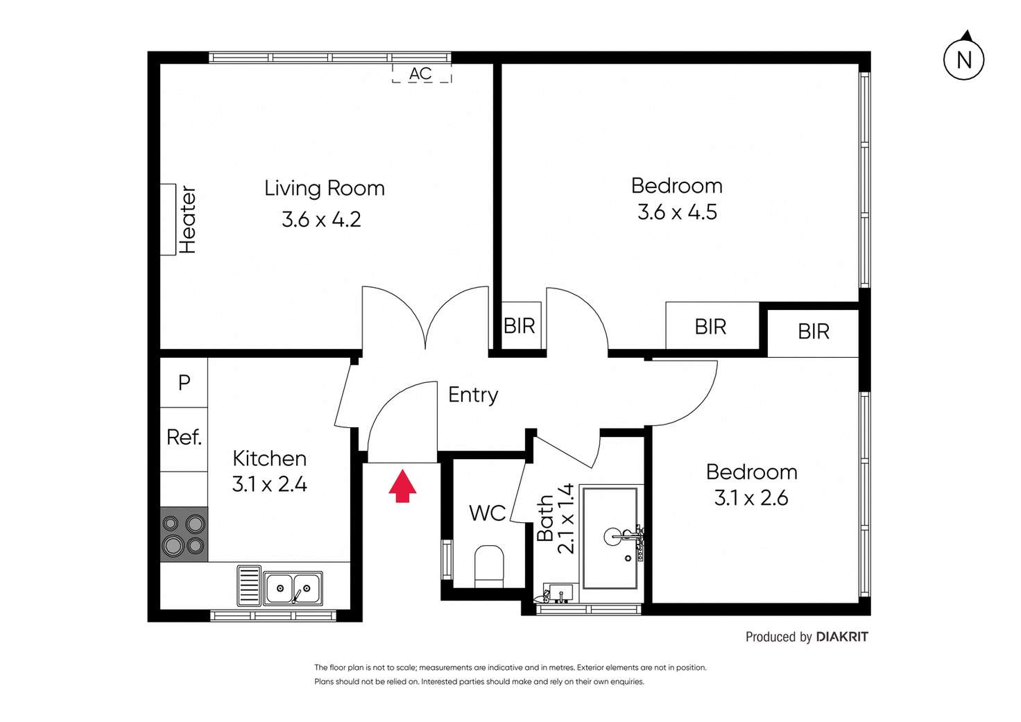 Floorplan of Homely apartment listing, 1/21 Camden Street, Balaclava VIC 3183