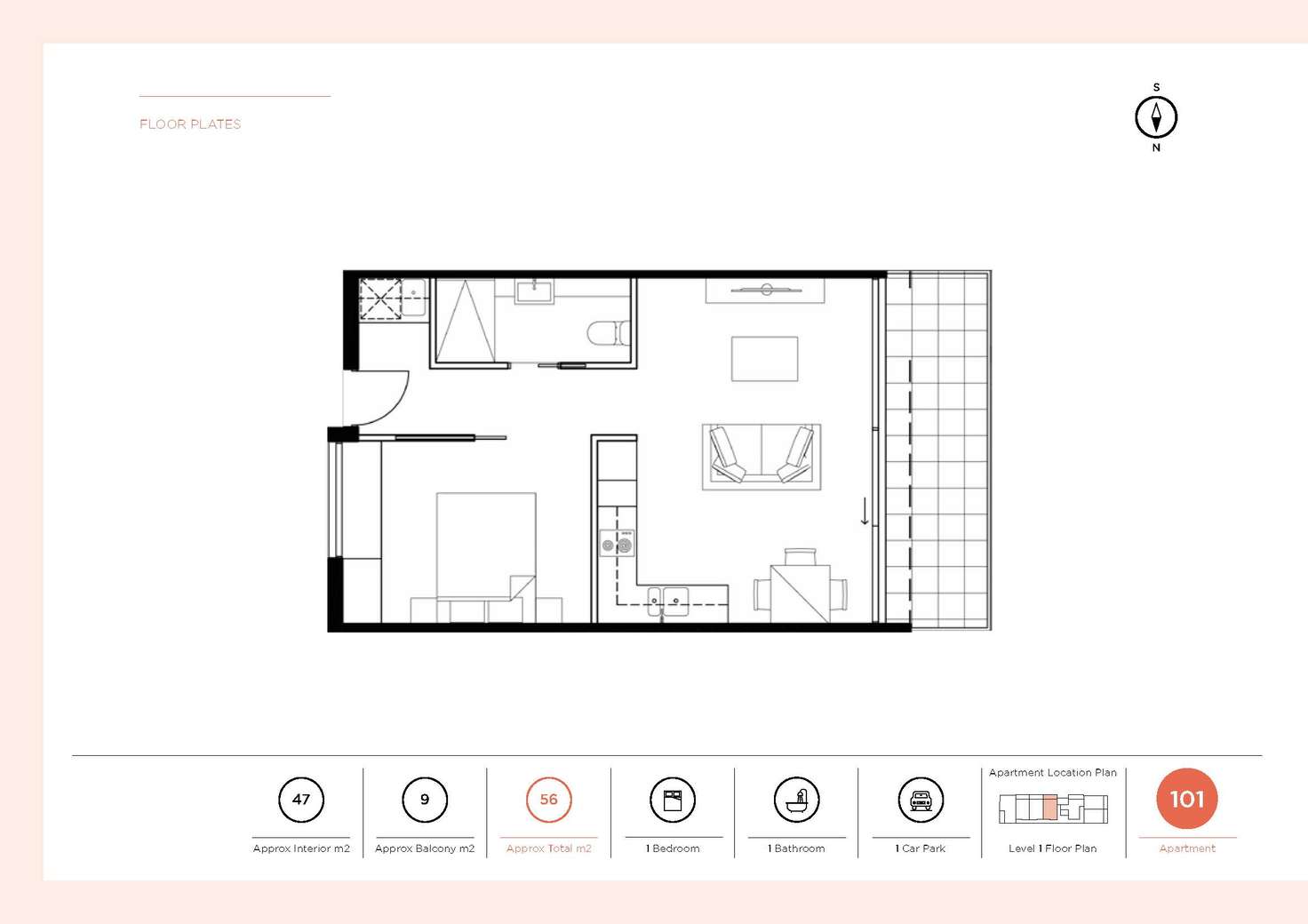 Floorplan of Homely apartment listing, 101/132 Balaclava Road, Caulfield North VIC 3161