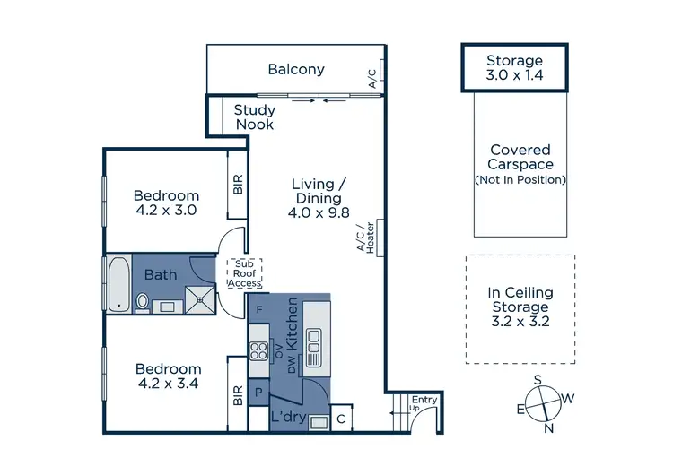 Floorplan of Homely apartment listing, 10/70 Hewish Road, Croydon VIC 3136