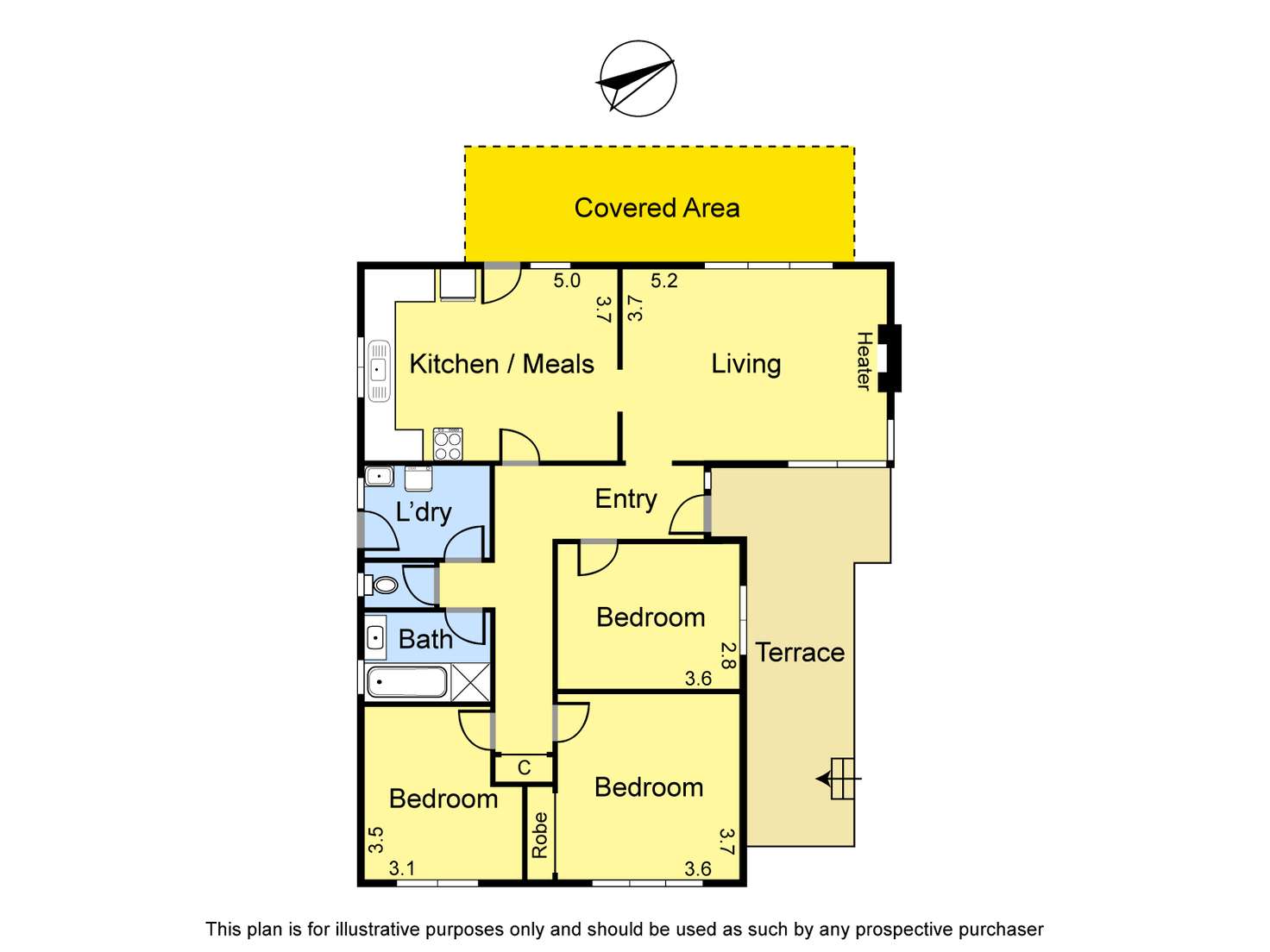 Floorplan of Homely house listing, 5 Douglas Court, Thomastown VIC 3074