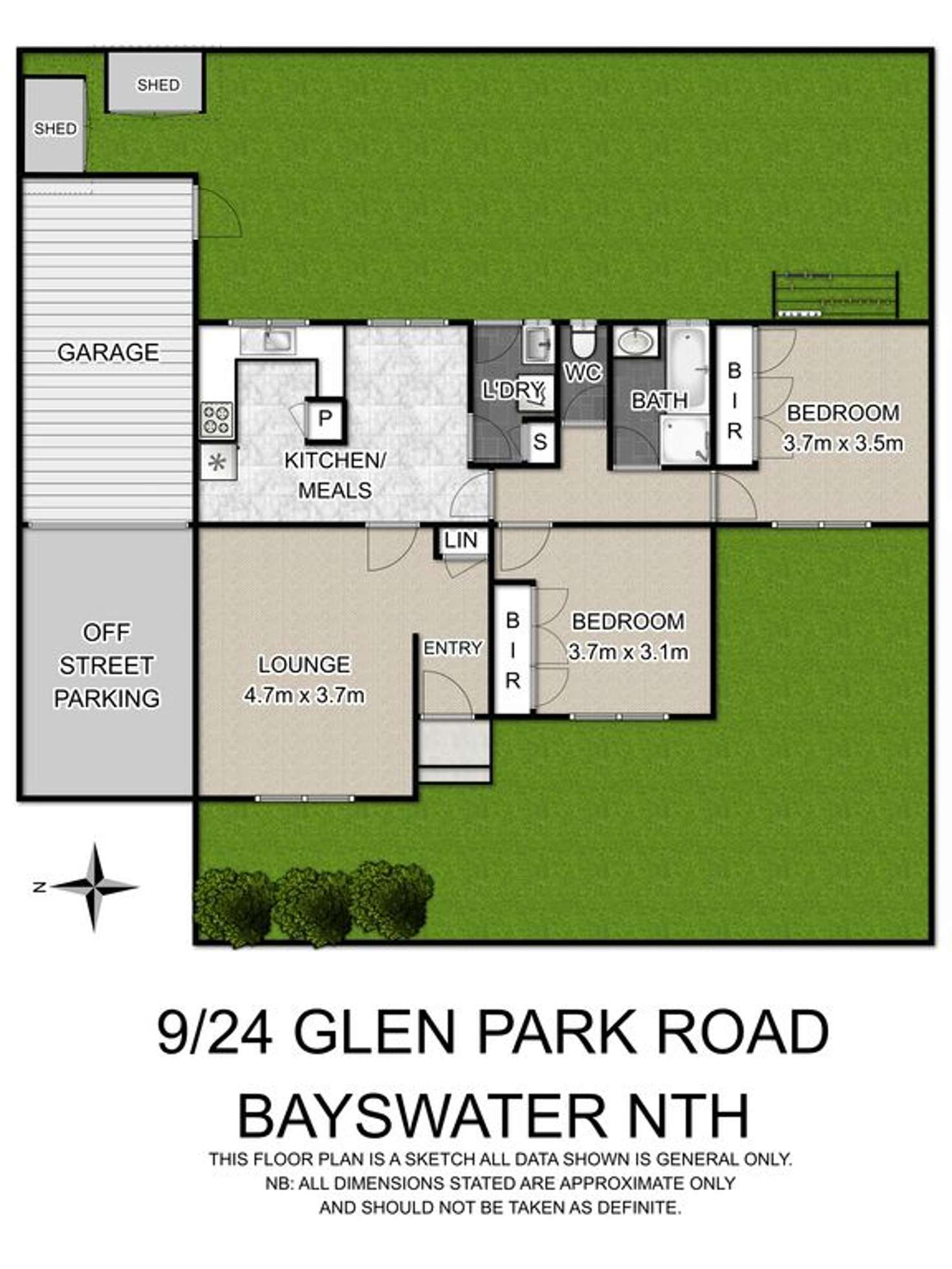 Floorplan of Homely unit listing, 9/24 Glen Park Road, Bayswater North VIC 3153