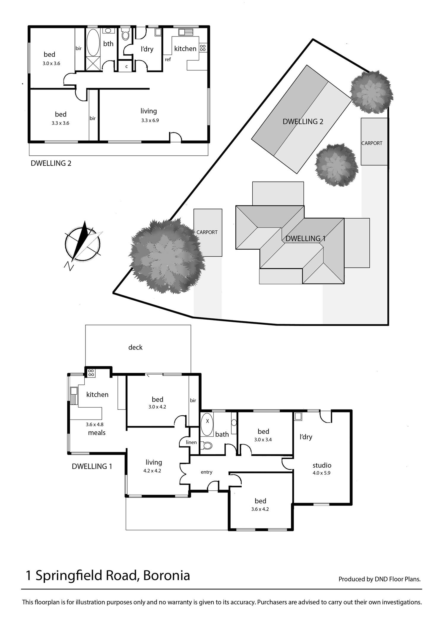 Floorplan of Homely house listing, 1 Springfield Road, Boronia VIC 3155