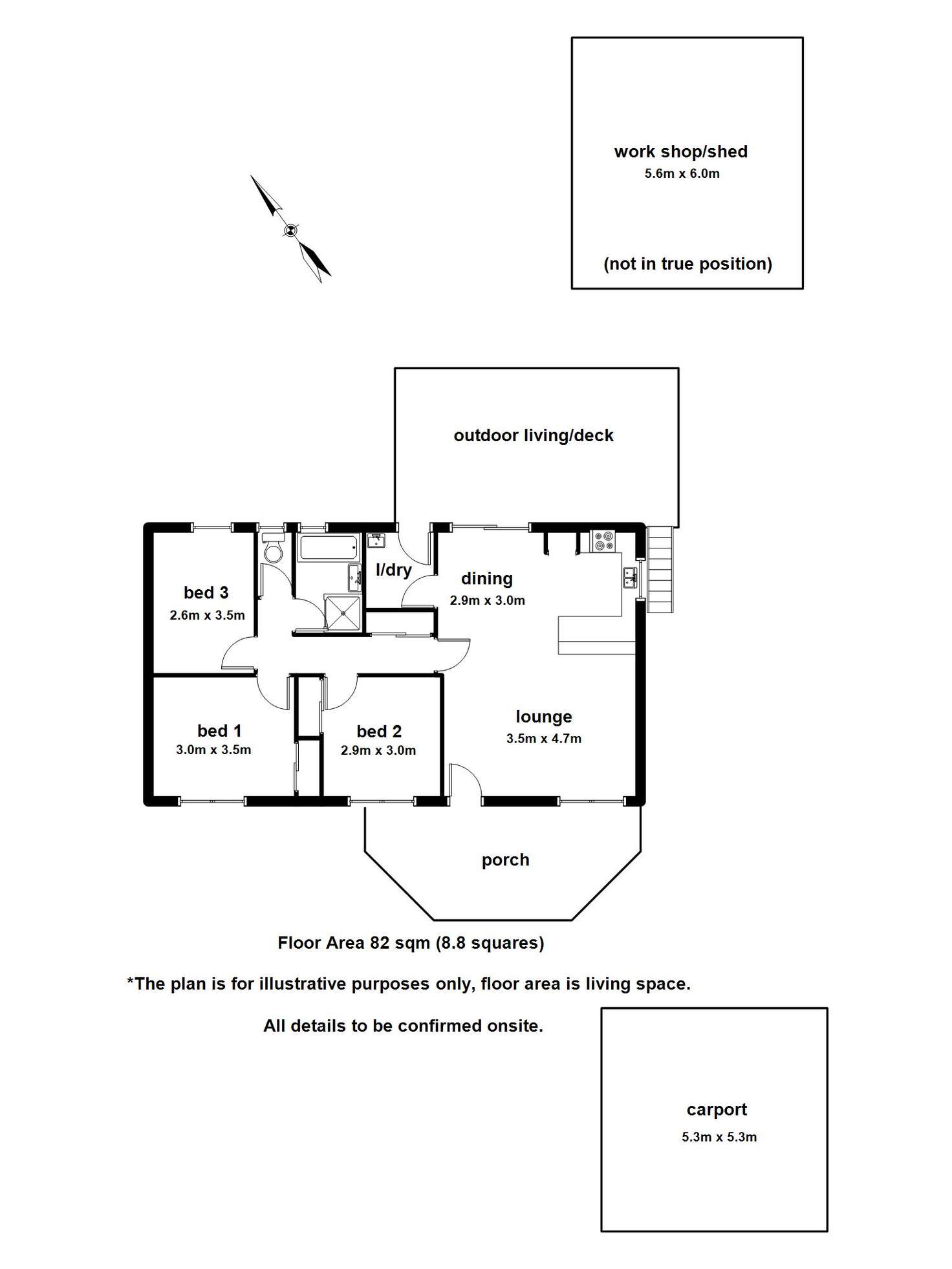 Floorplan of Homely house listing, 95 Old Belgrave Road, Upper Ferntree Gully VIC 3156